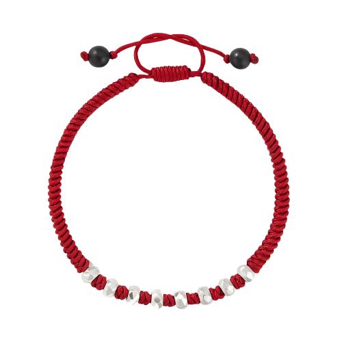 DY Fortune Woven Bracelet in Red with Black Onyx - Image 2
