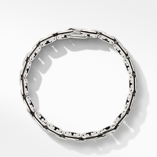 Deco Chain Link Bracelet with Pavé Black Diamonds - Image 2