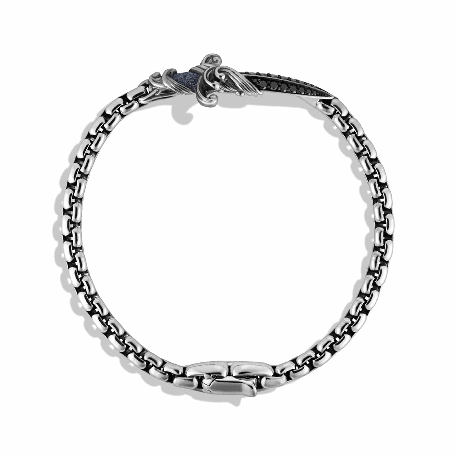 Waves Dagger Bracelet with Black Diamonds - Image 2