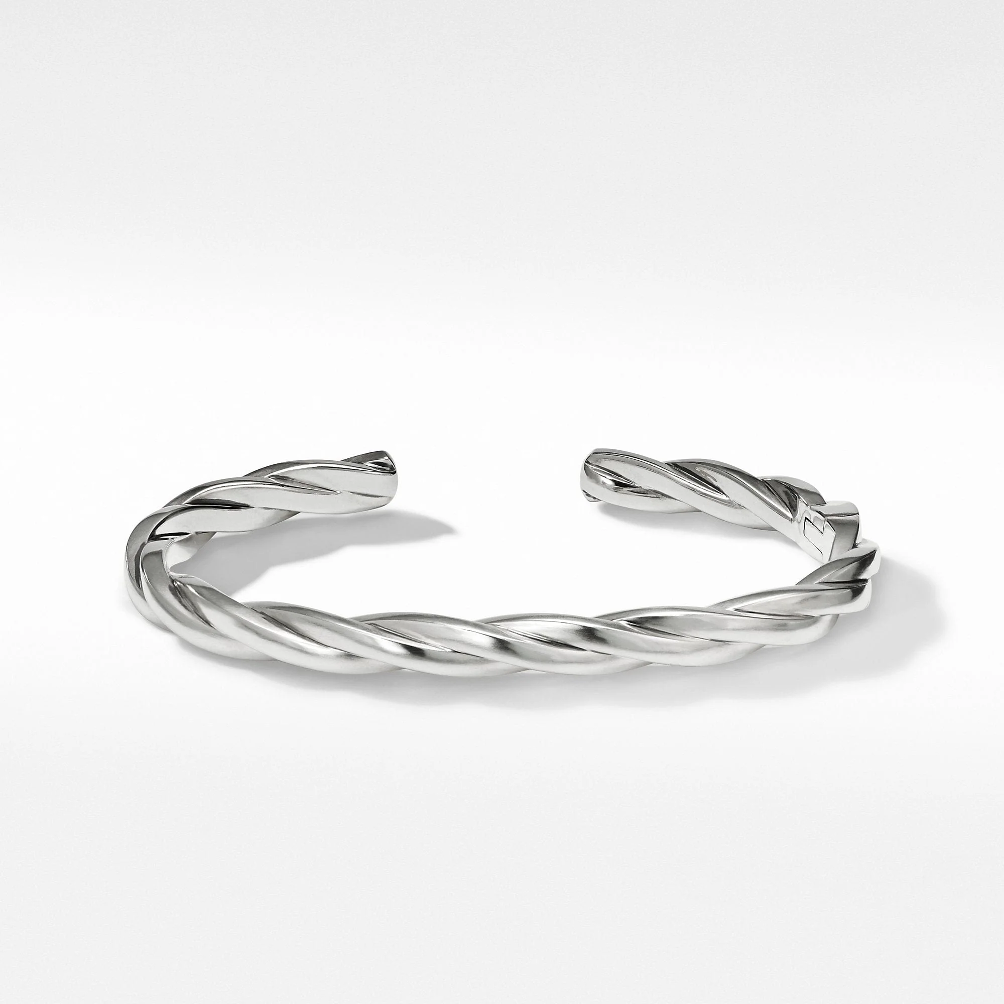 Narrow Twisted Cable Cuff Bracelet - Image 2