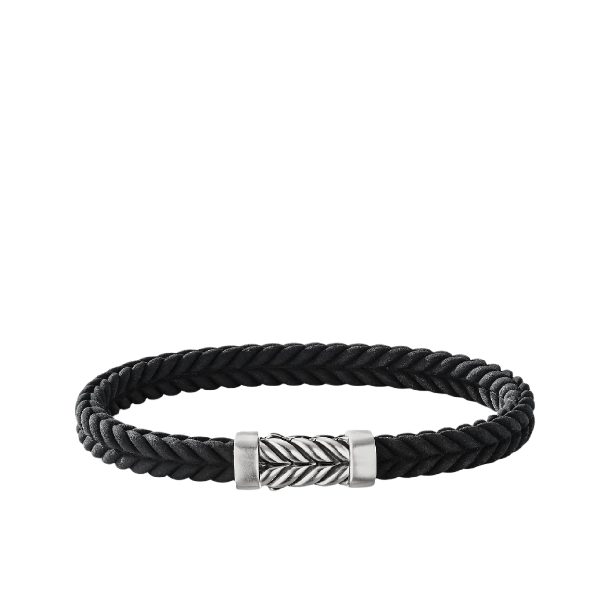 Chevron Black Rubber Bracelet