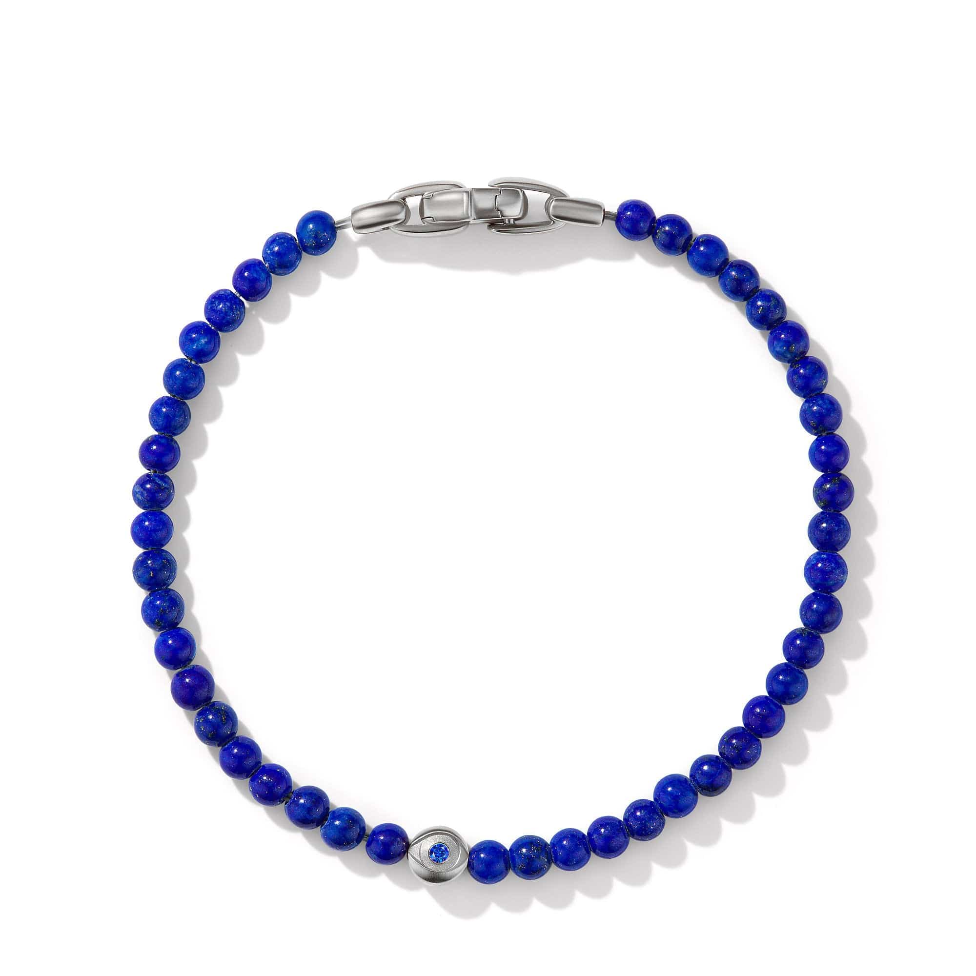 Spiritual Beads Evil Eye Bracelet with Lapis and Sapphire - Image 2
