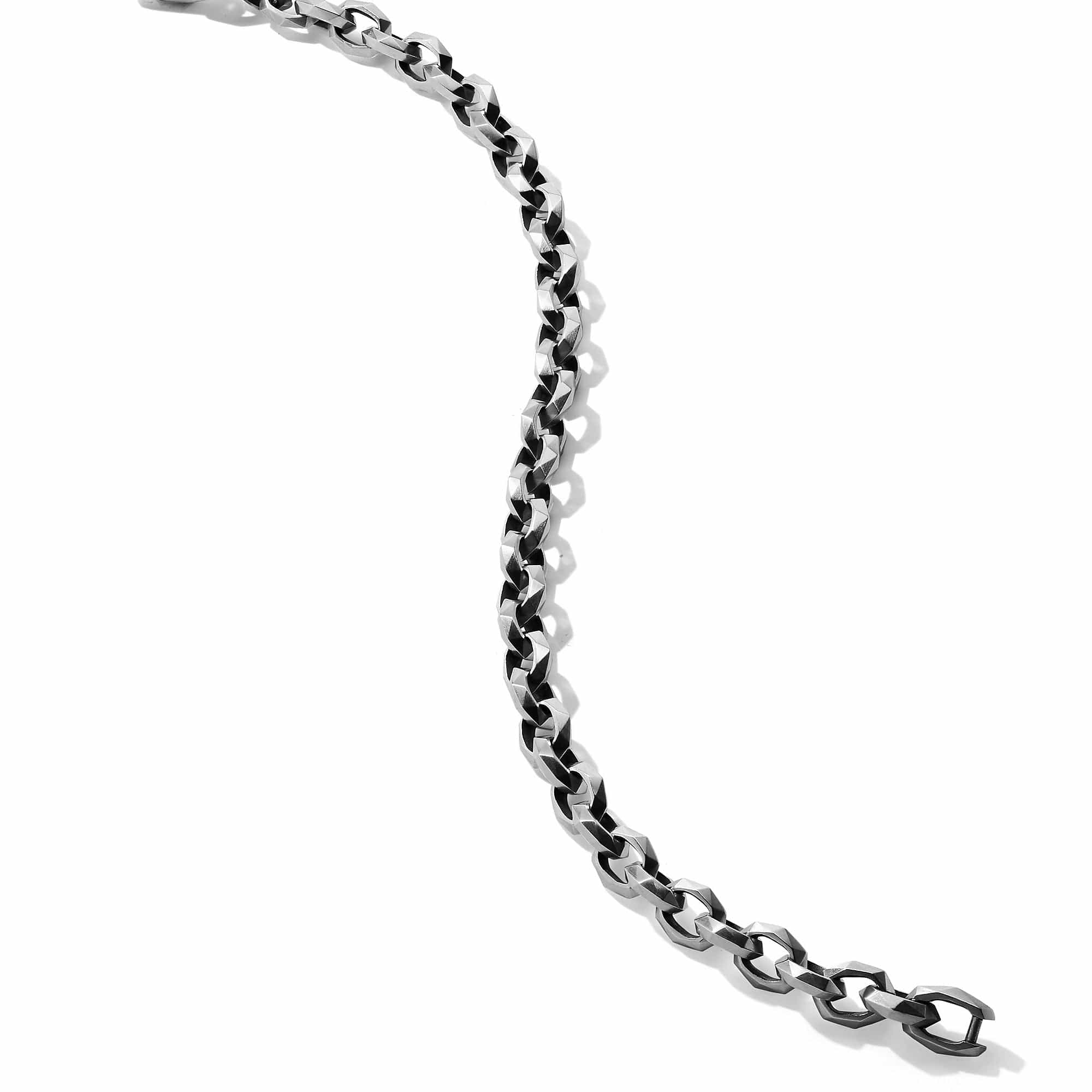 Torqued Faceted Chain Link Bracelet - Image 2