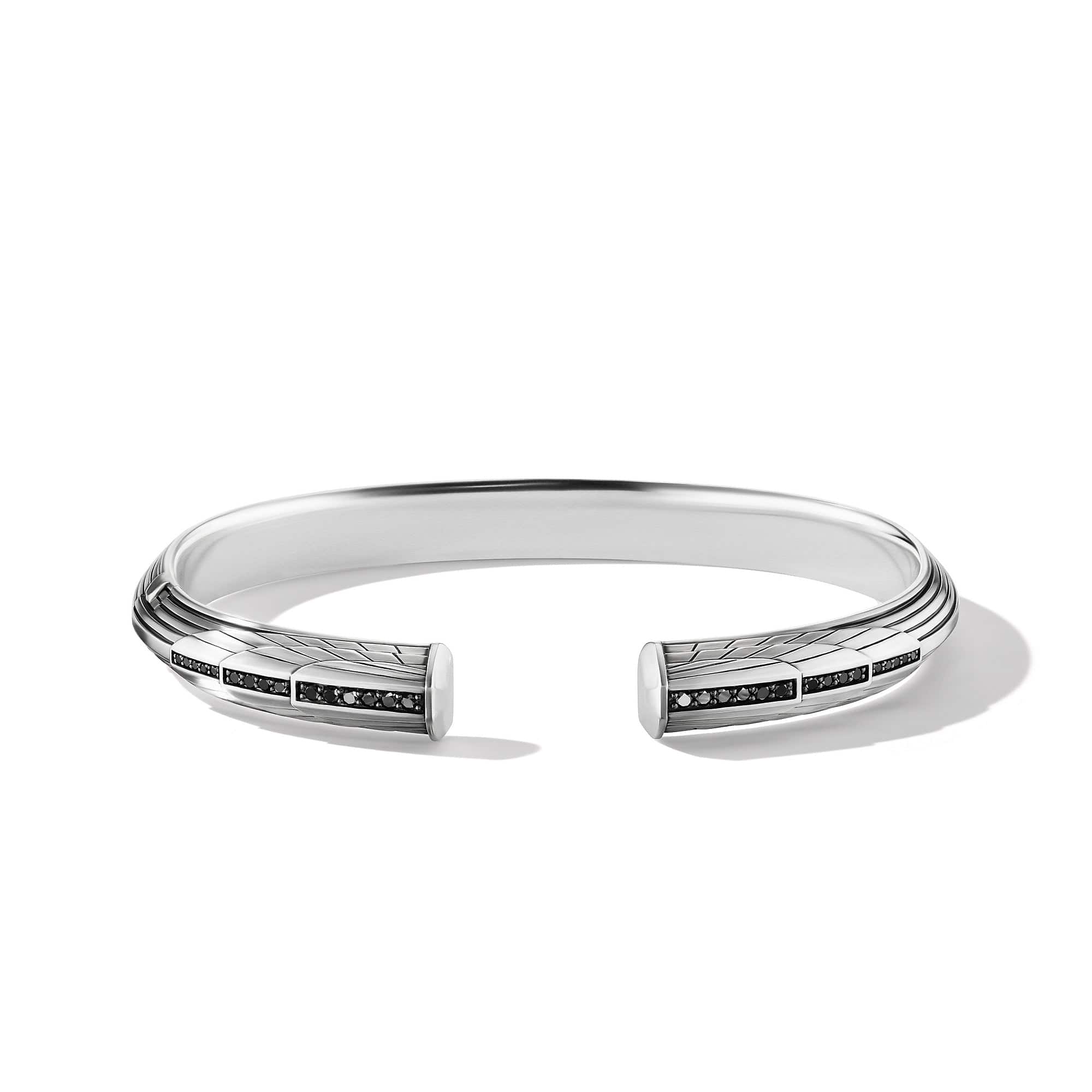 Empire Cuff Bracelet with Pavé Black Diamonds