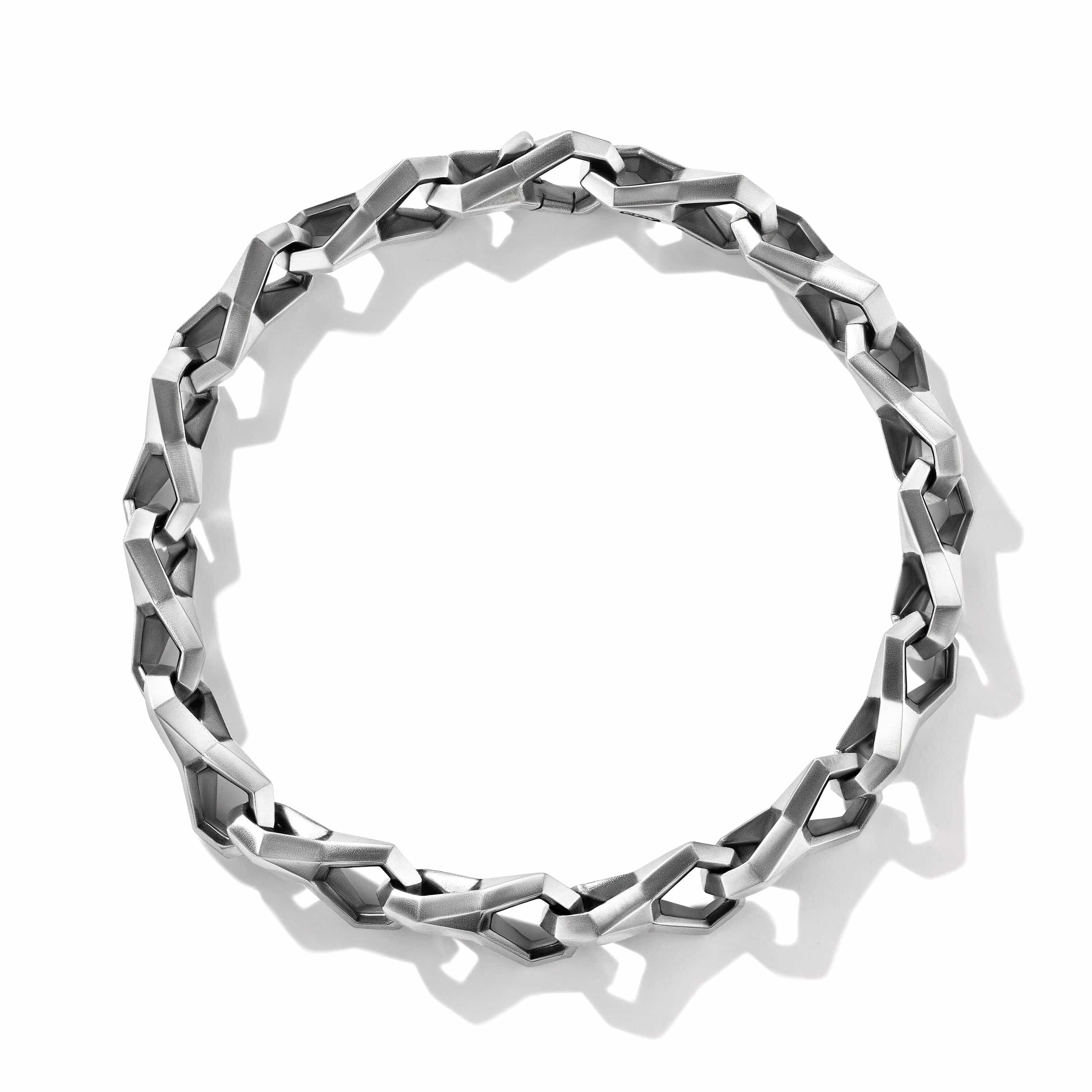 Faceted Link Bracelet in Sterling Silver - Image 3