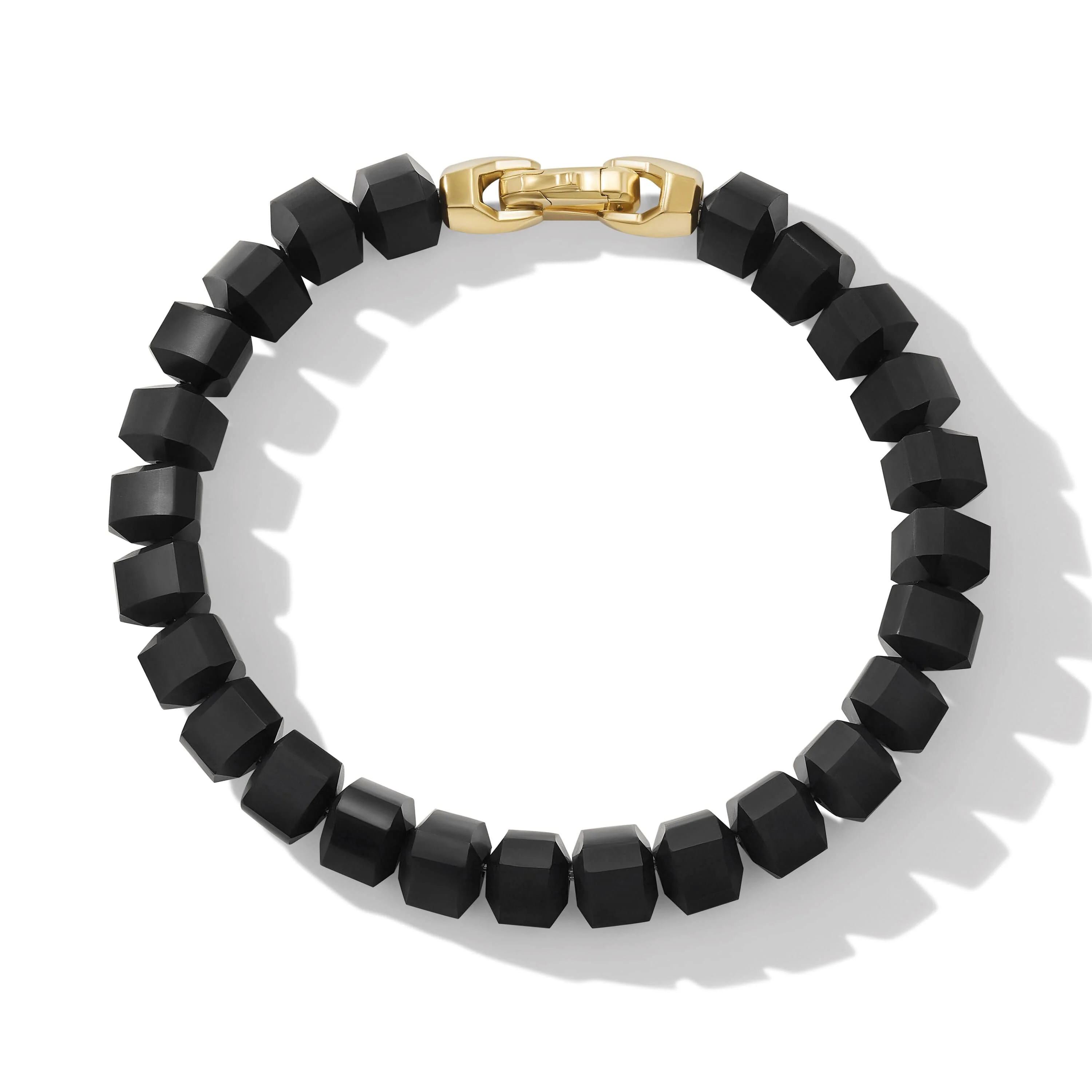 Spiritual Beads Bracelet in 18K Yellow Gold with Black Onyx - Image 2