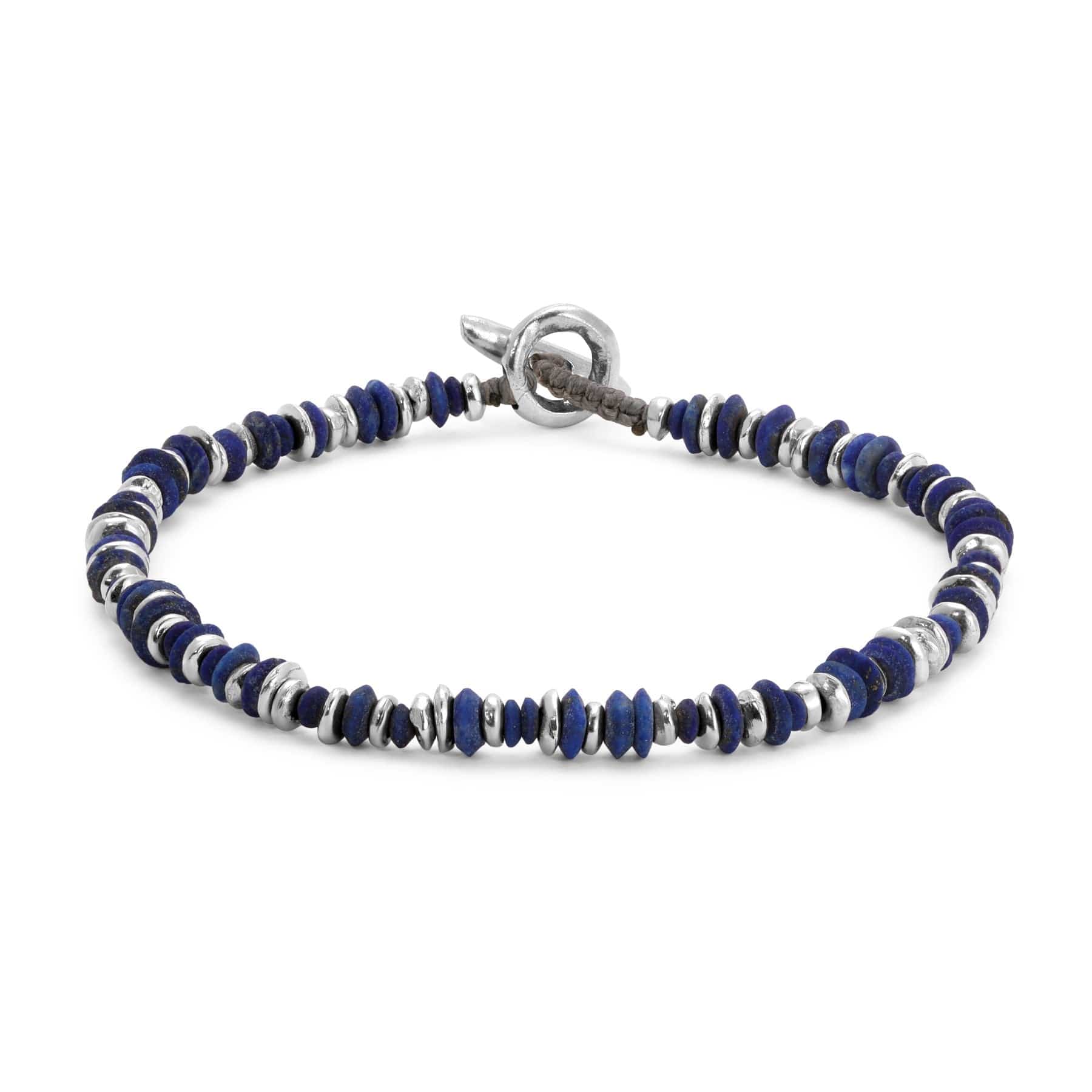Maor Sterling Silver Lapis Pilla Bracelet