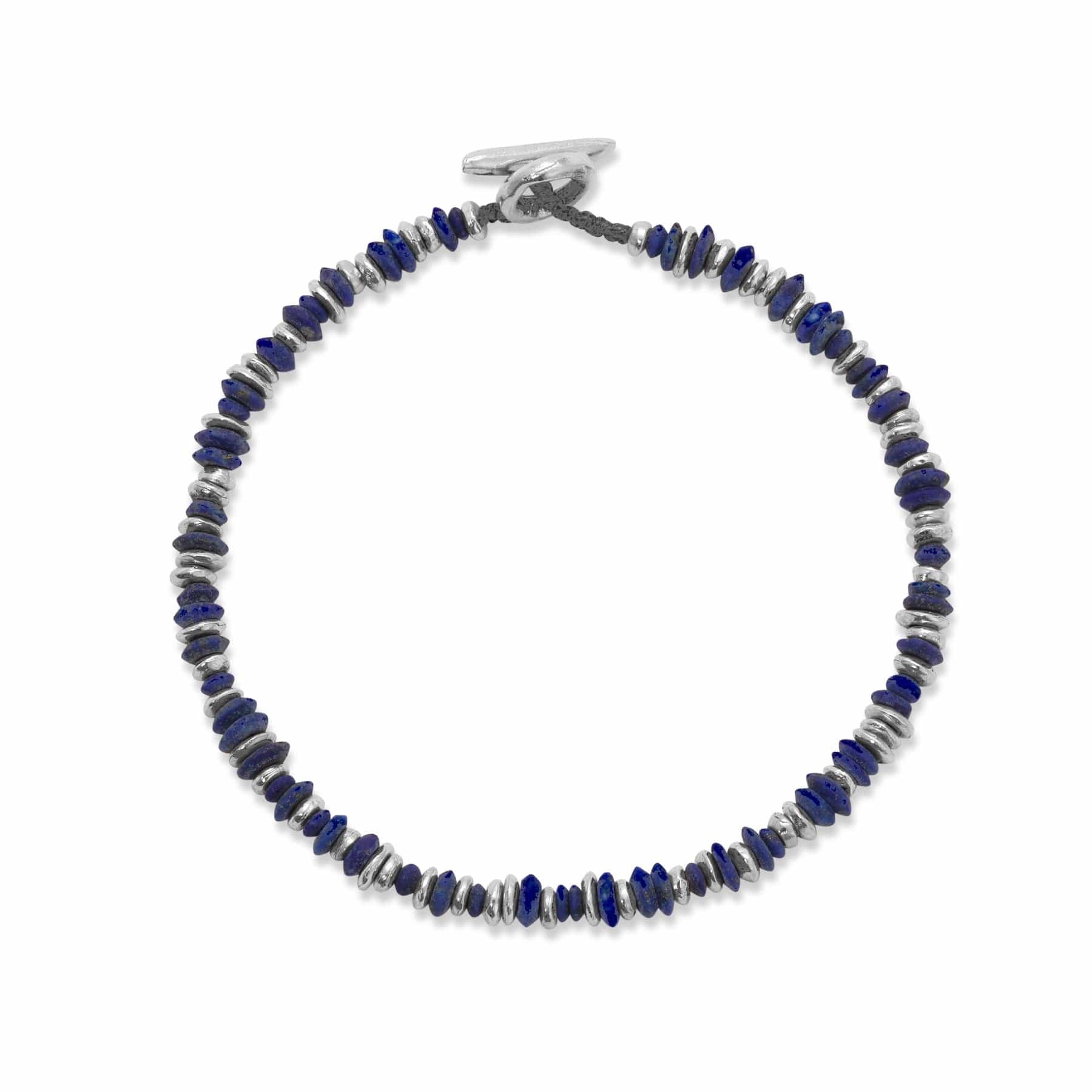 Maor Sterling Silver Lapis Pilla Bracelet - Image 3