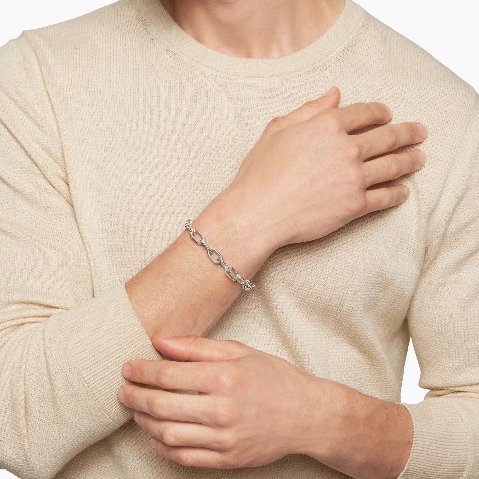 DY Madison® Chain Bracelet Sterling Silver, 8.5mm - Image 3