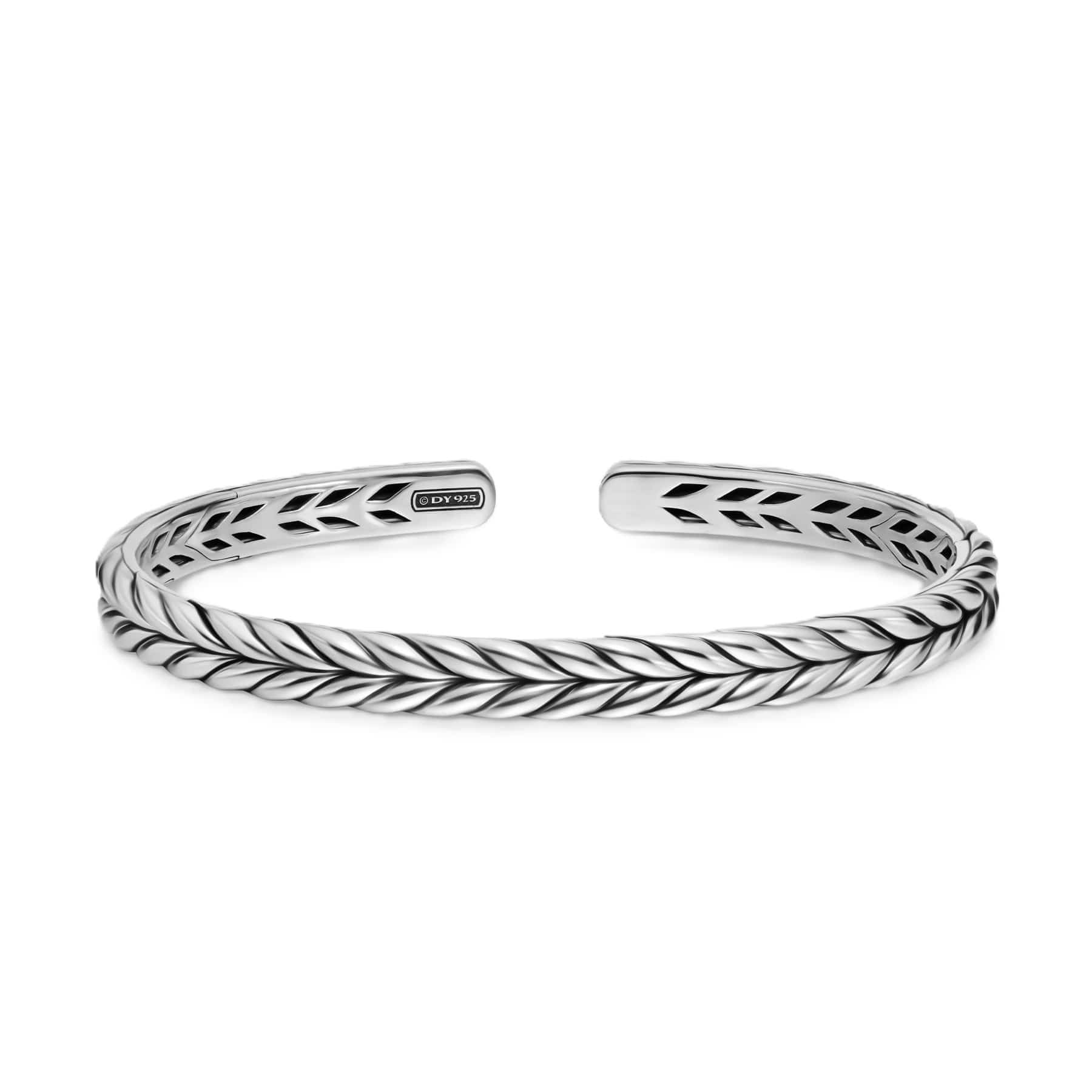 Chevron Flex Bracelet Sterling Silver, 6.4mm - Image 2