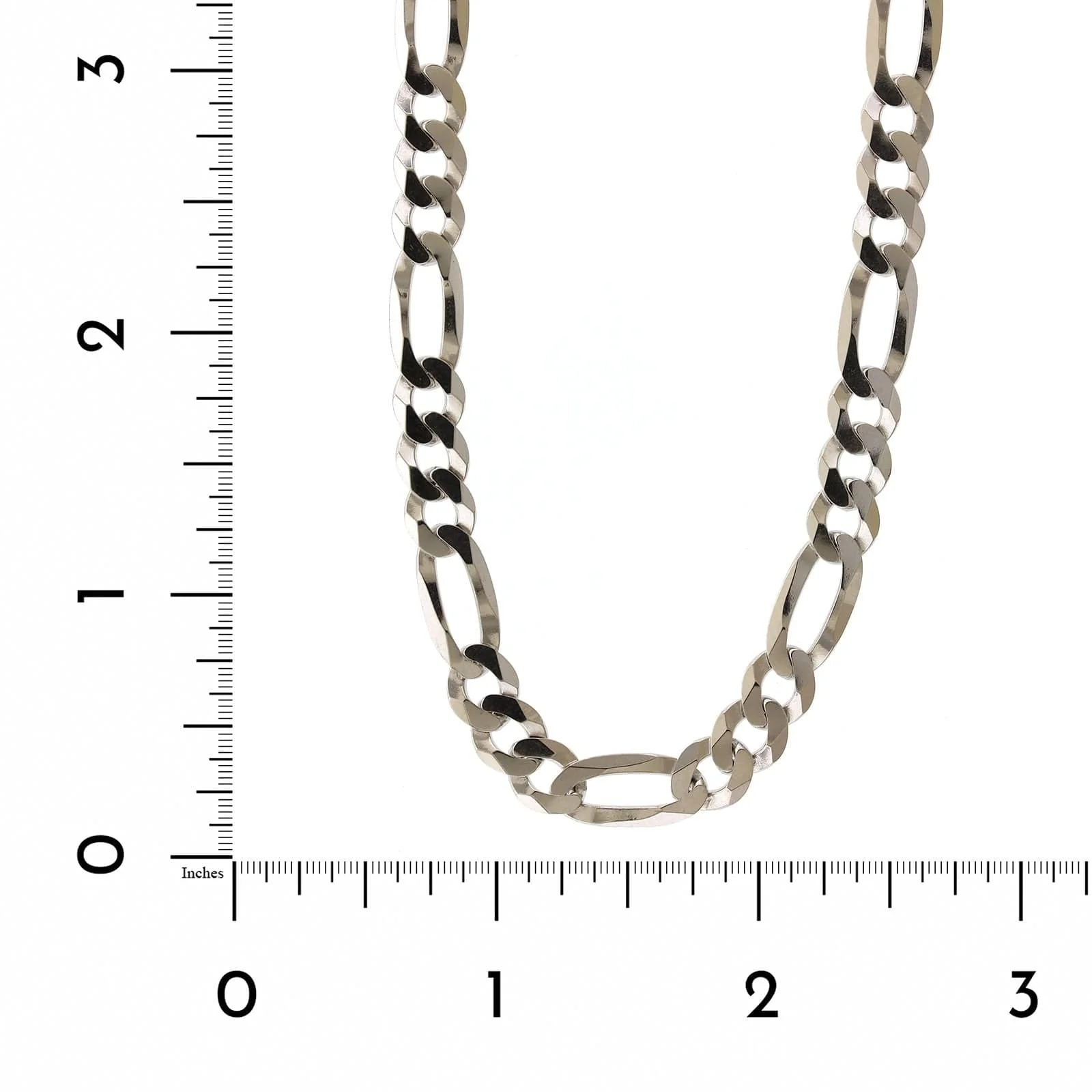 Sterling Silver Figaro Chain Necklace - Image 3