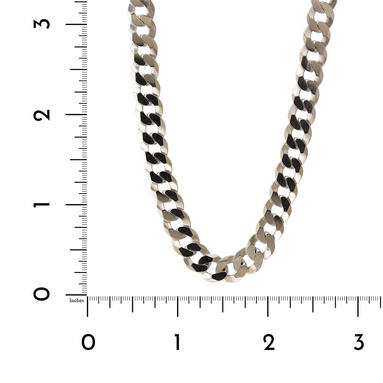 Sterling Silver Curb Chain Necklace - Image 3