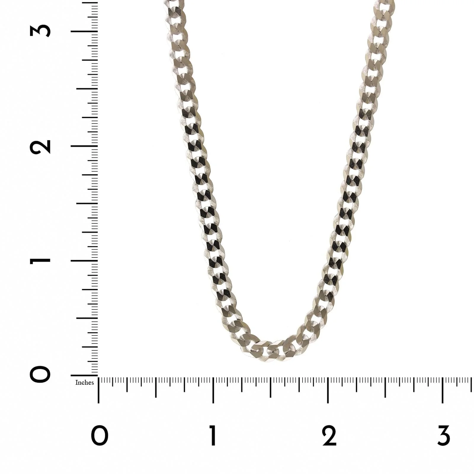 Sterling Silver Curb Chain Necklace - Image 3
