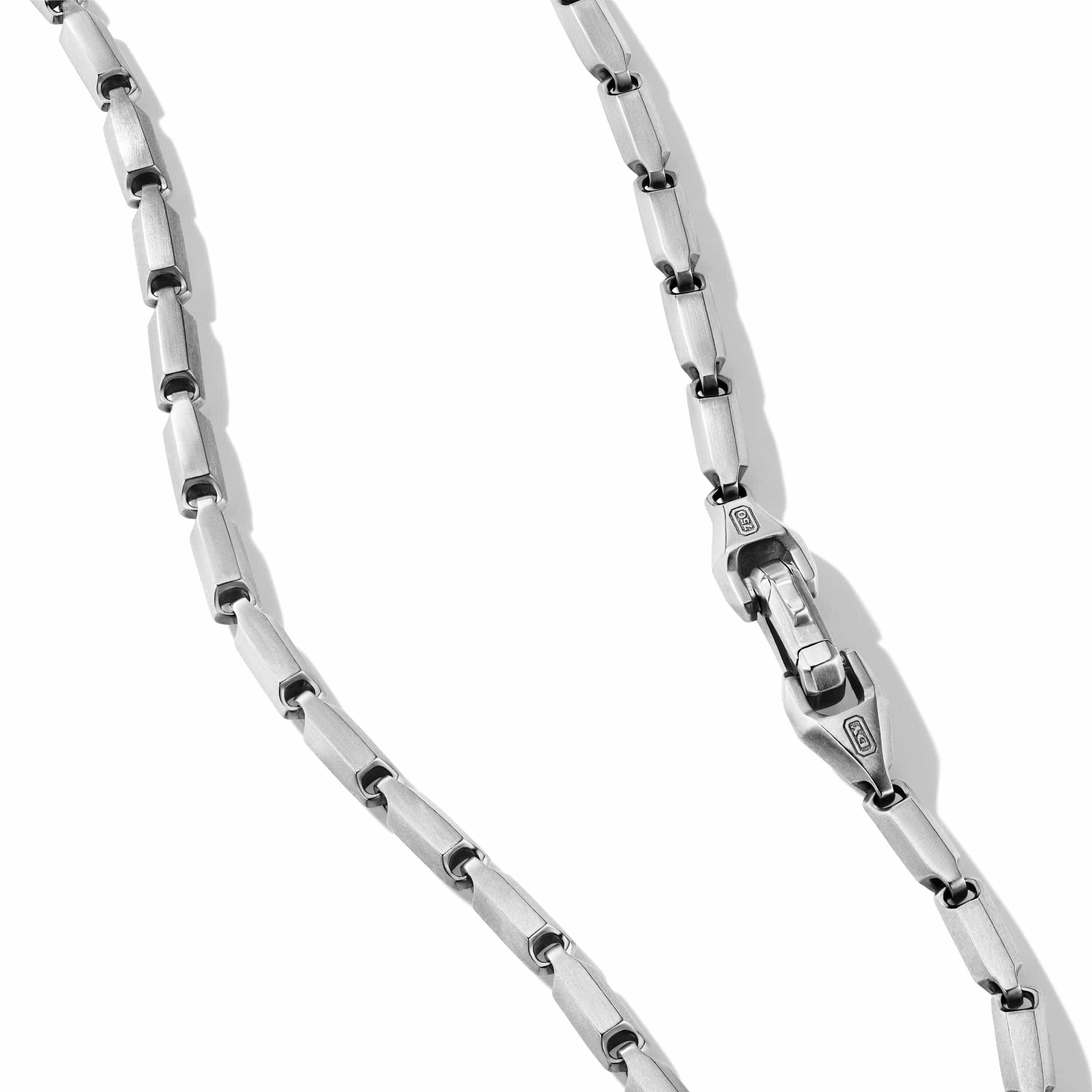 Faceted Link Necklace in Sterling Silver - Image 2