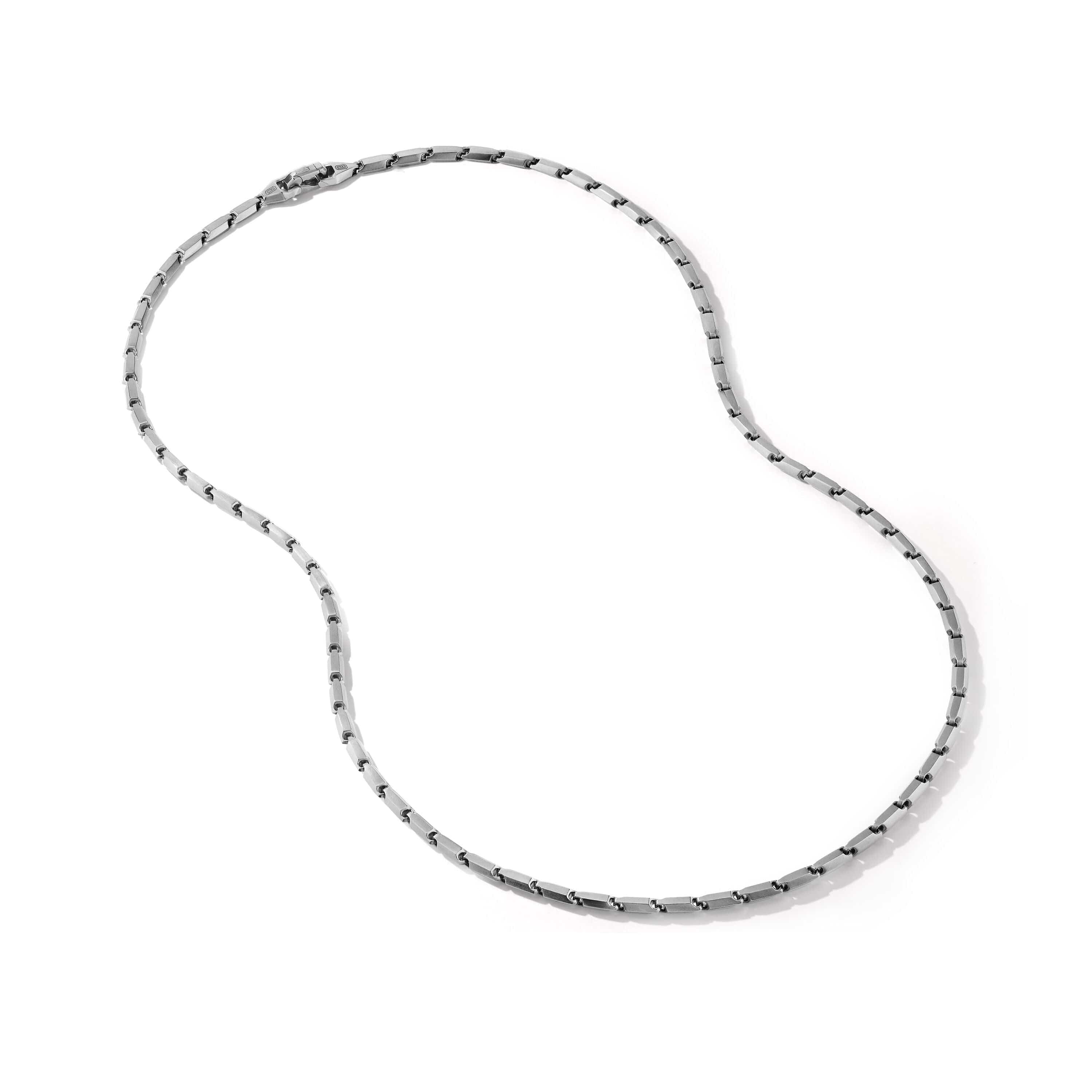 Faceted Link Necklace in Sterling Silver - Image 3