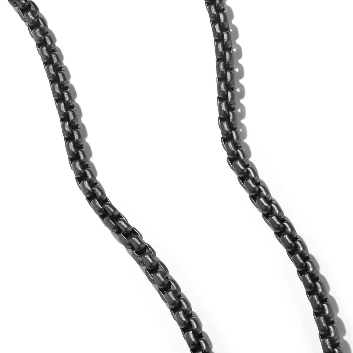 Box Chain Bracelet in Stainless Steel and Sterling Silver - Image 2