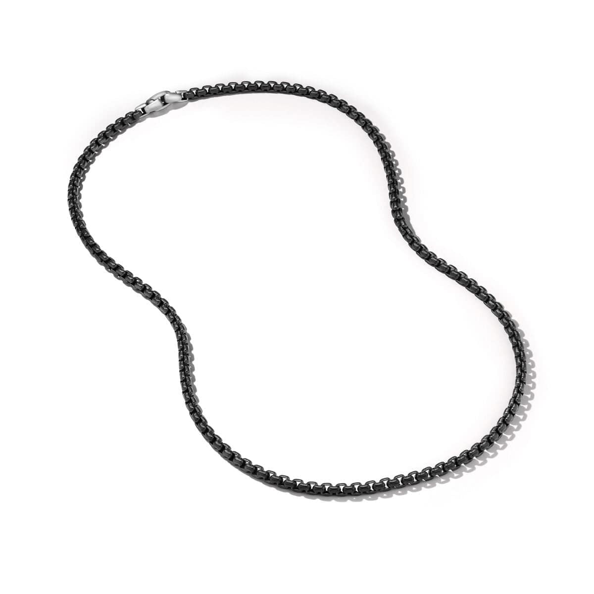 Box Chain Bracelet in Stainless Steel and Sterling Silver - Image 3