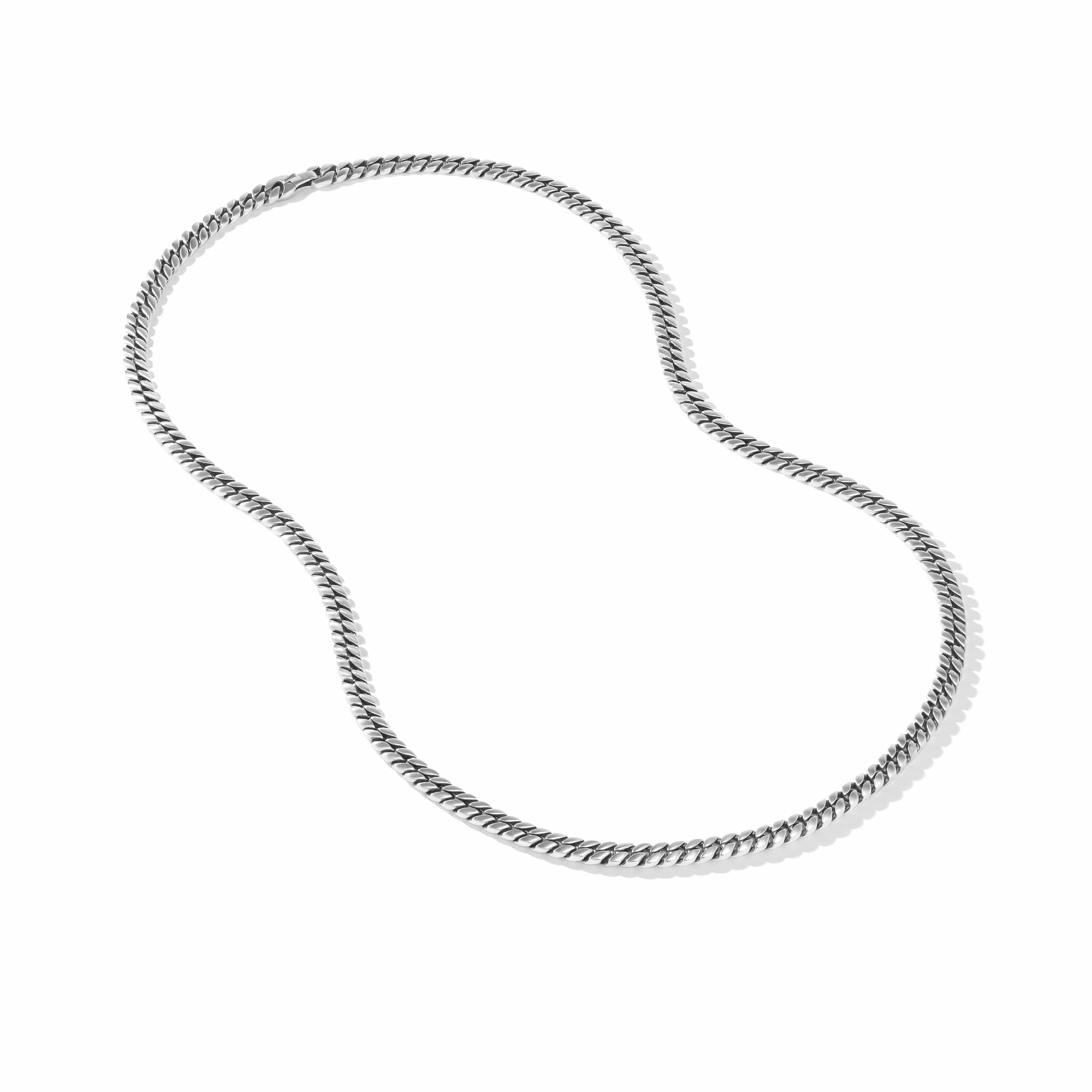 Curb Chain Necklace in Sterling Silver - Image 3