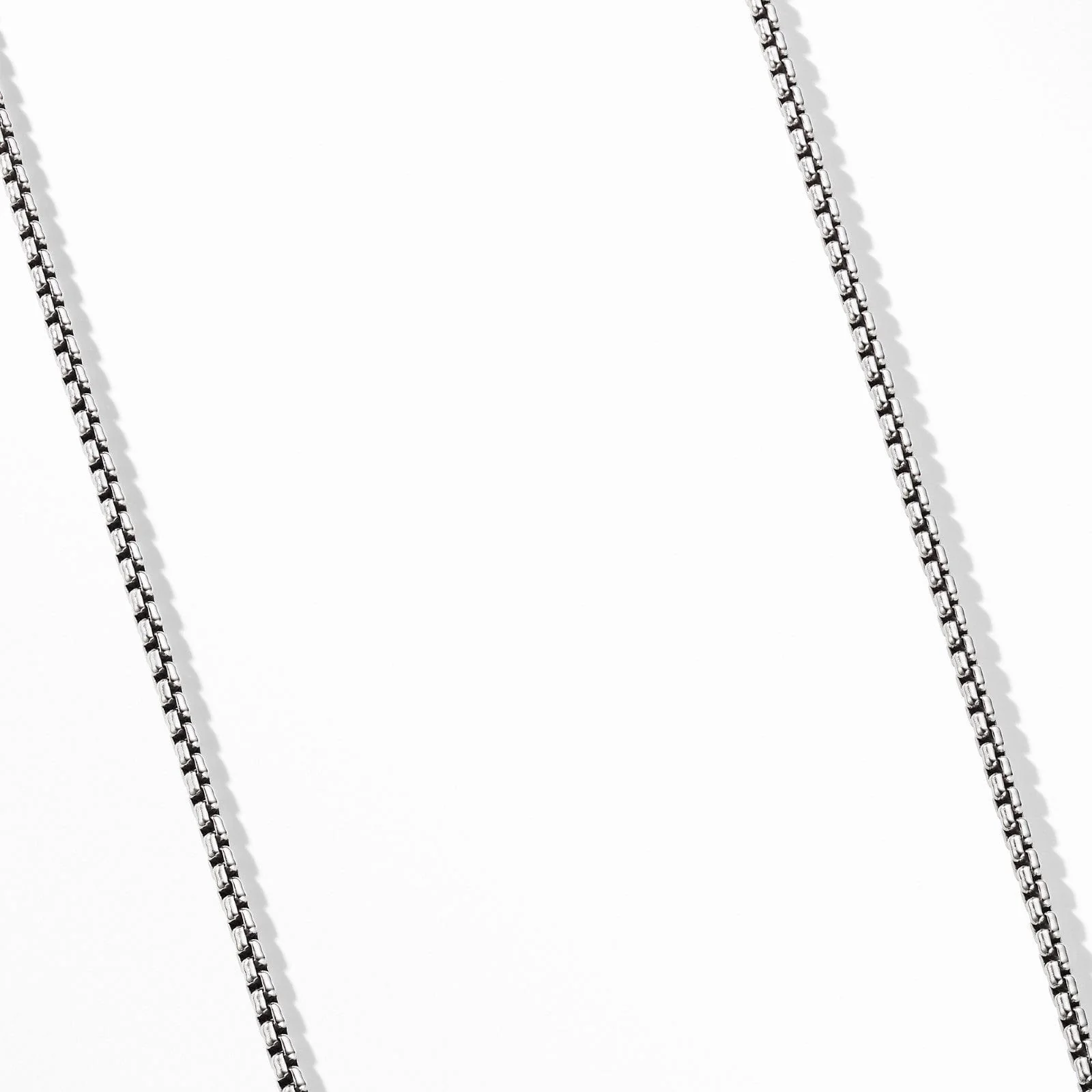 Box Chain Necklace in Sterling Silver, 2.7mm - Image 2