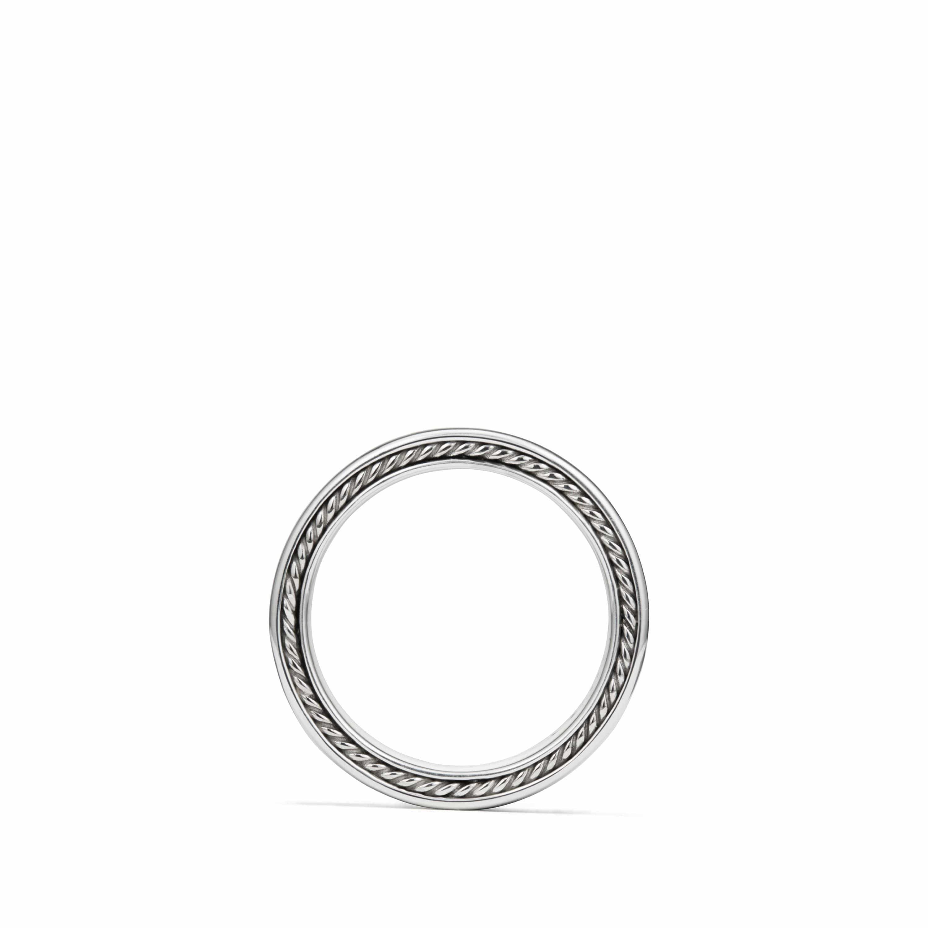 Streamline Three-Row Band Ring with Black Diamonds - Image 2