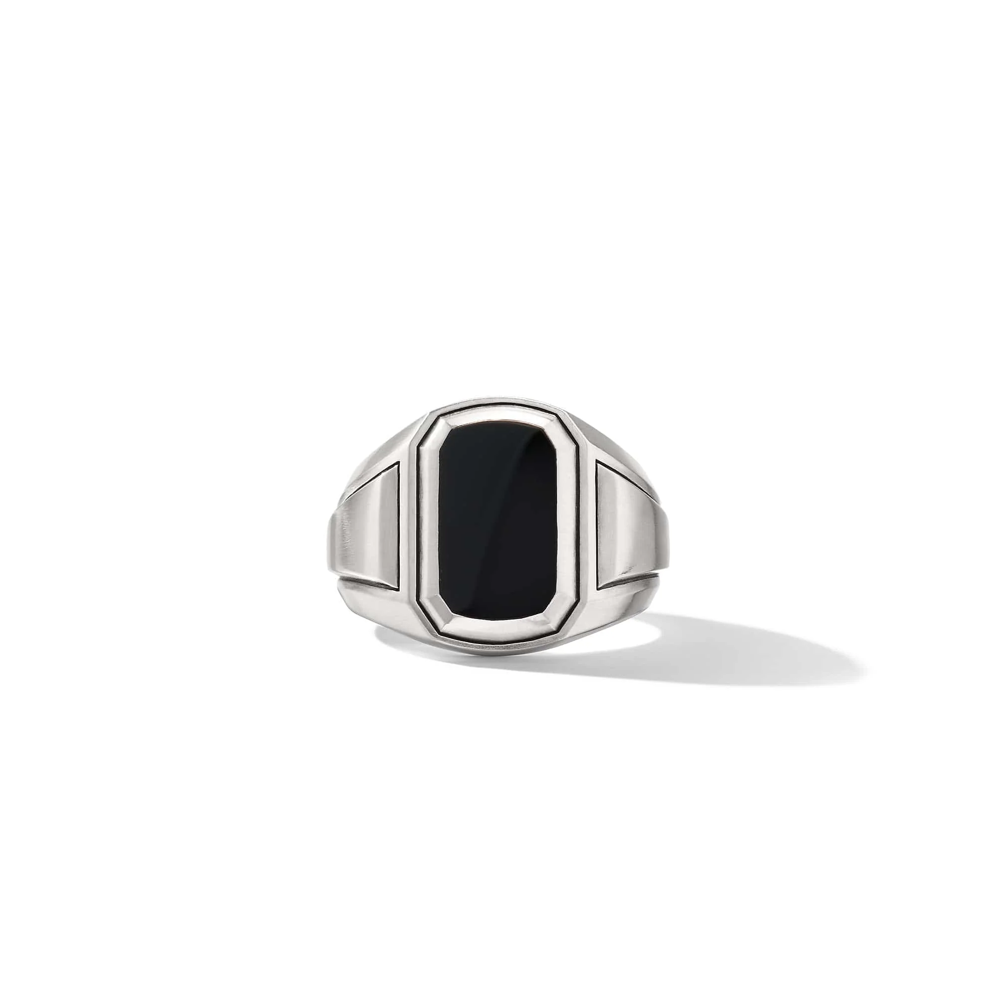 Deco Signet Ring with Black Onyx - Image 3