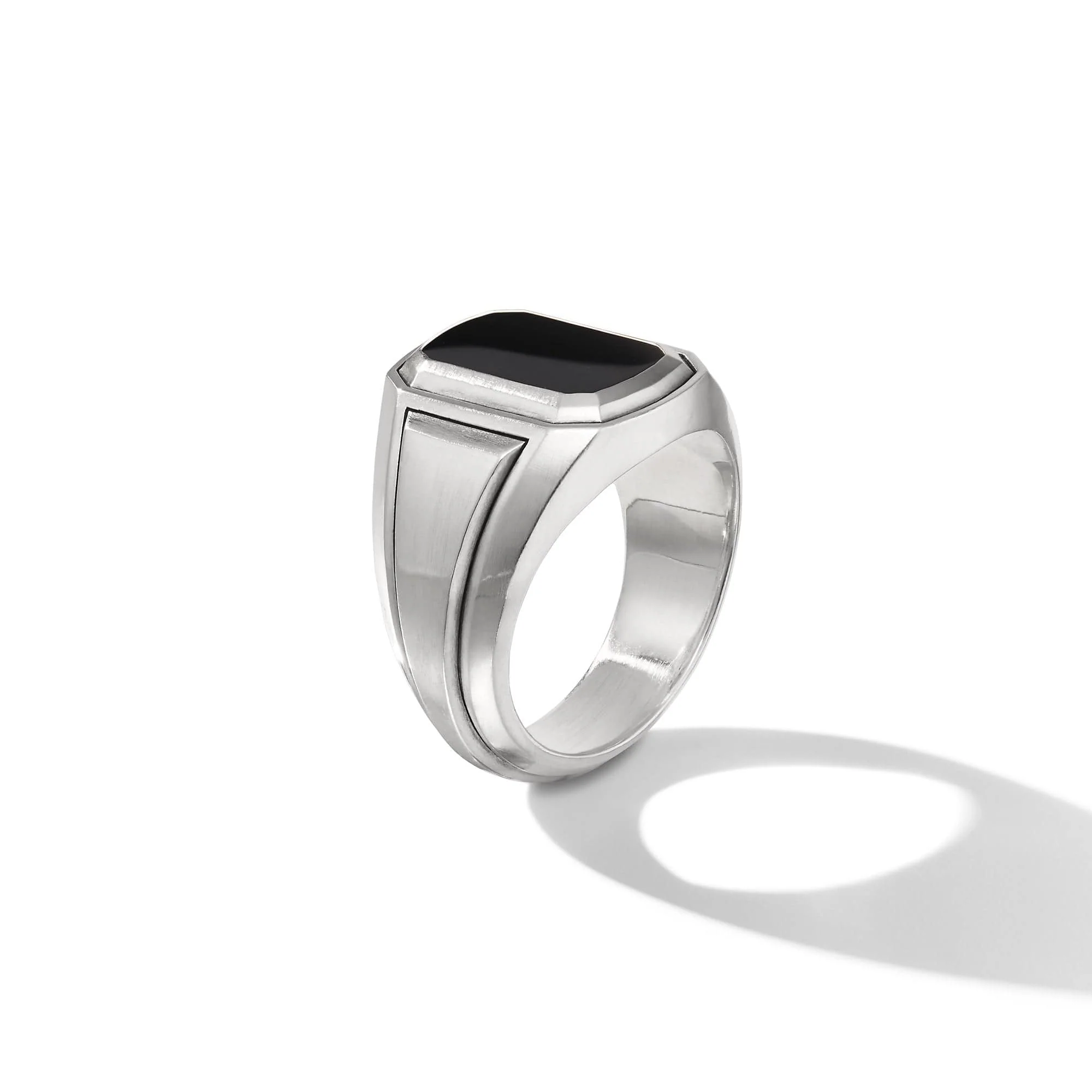 Deco Signet Ring with Black Onyx - Image 4