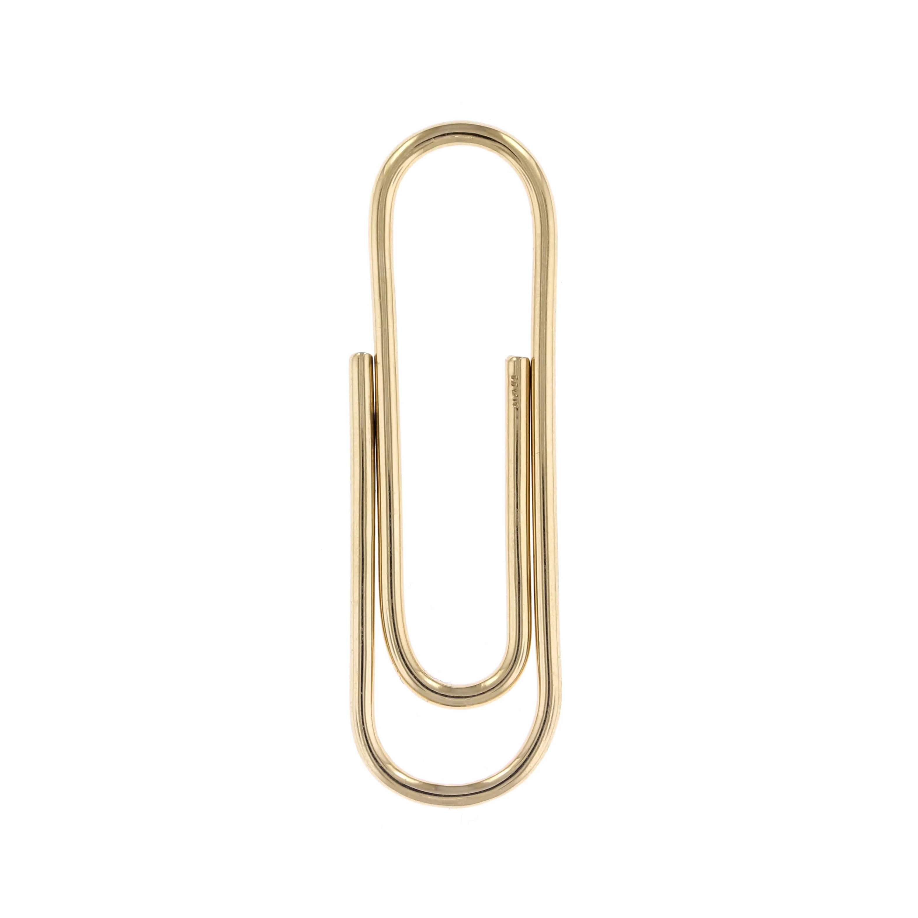 14K Yellow Gold Paper Clip Tie Bar