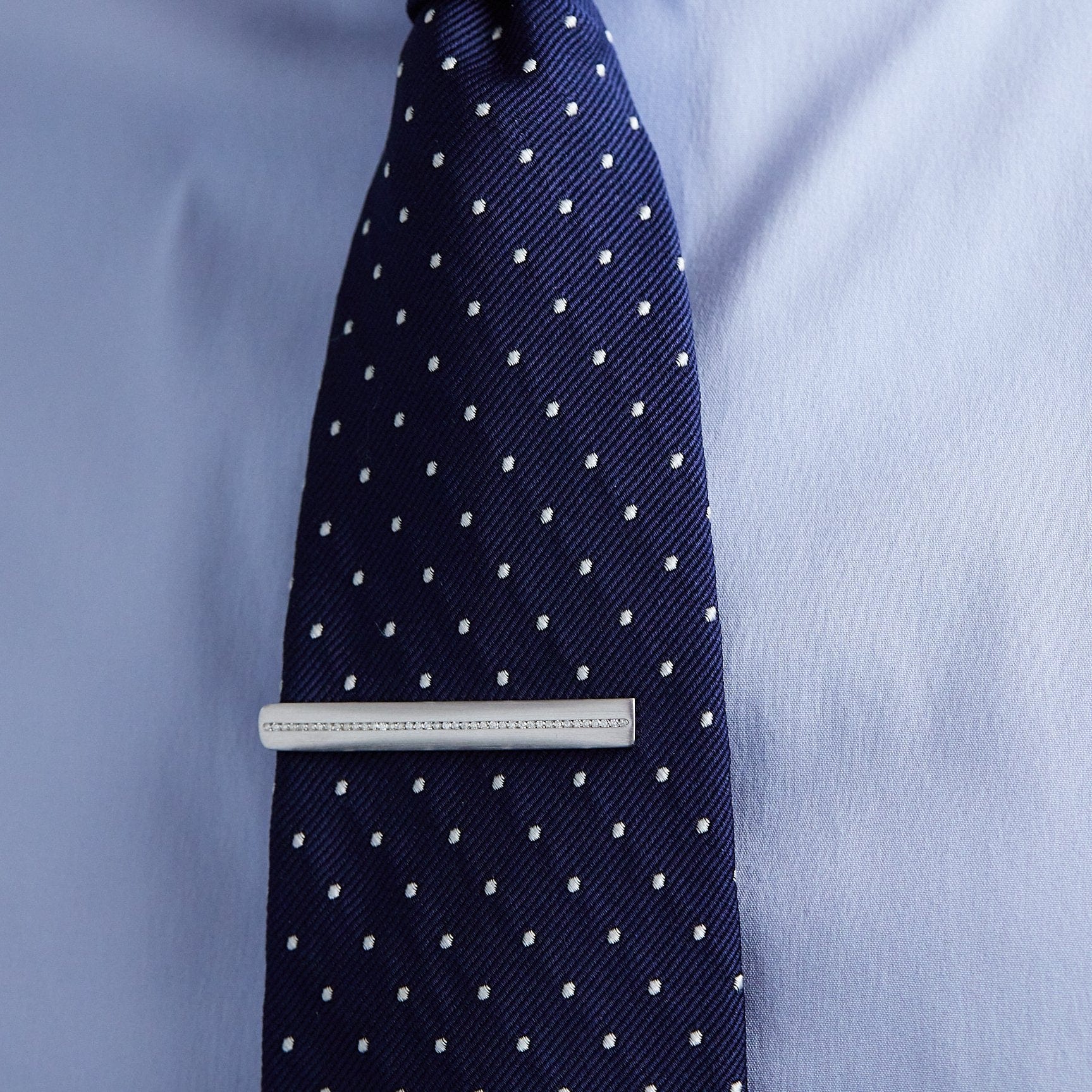 Sterling Silver Diamond Tie Bar - Image 2