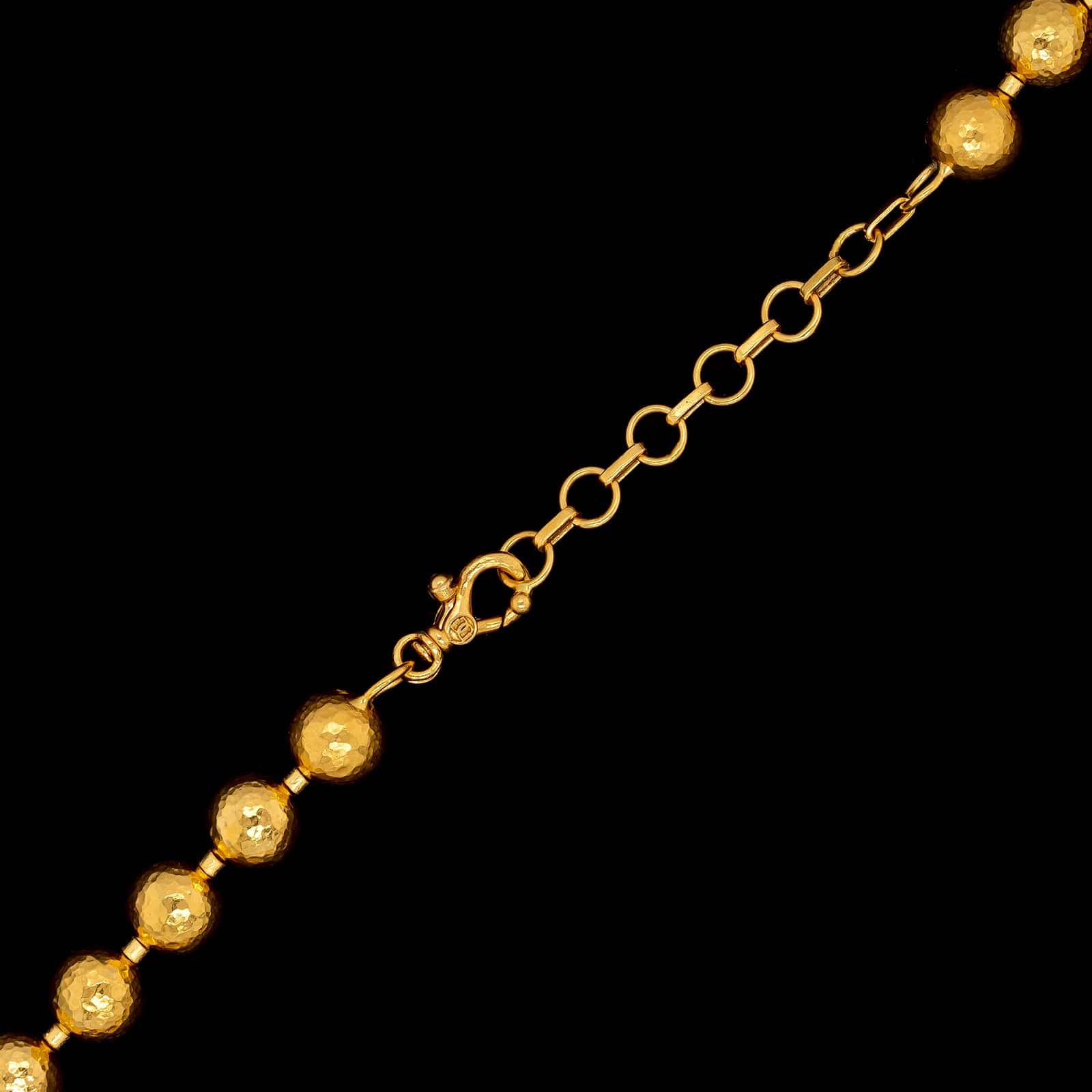 Gurhan 24K Yellow Spell Gold Estate Bead Necklace - Image 2