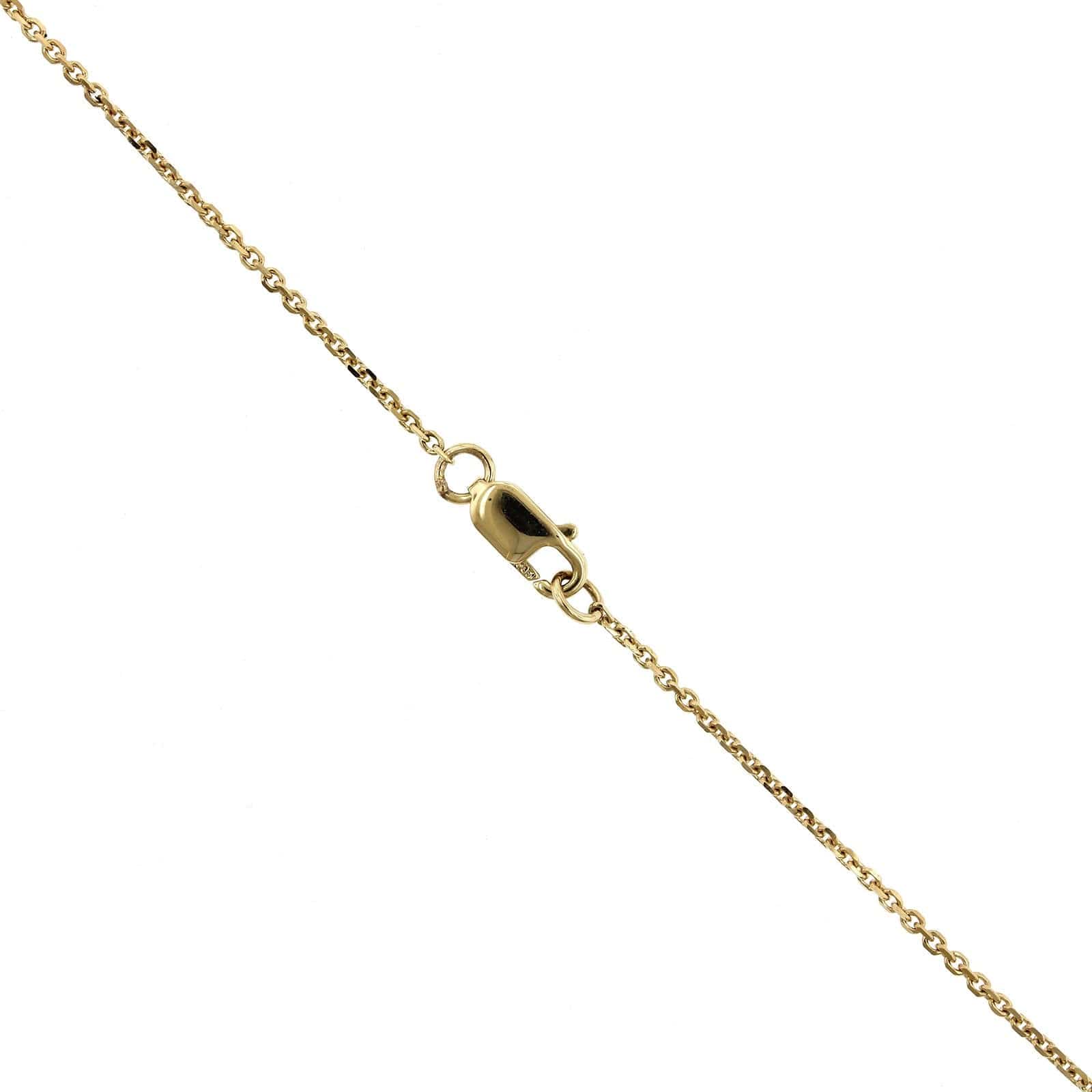 14K Yellow Gold Heart Diamond Cluster Necklace - Image 3