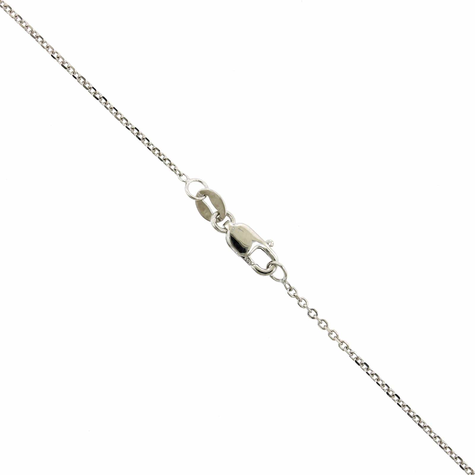 14K White Gold Diamond Heart Shape Necklace - Image 3