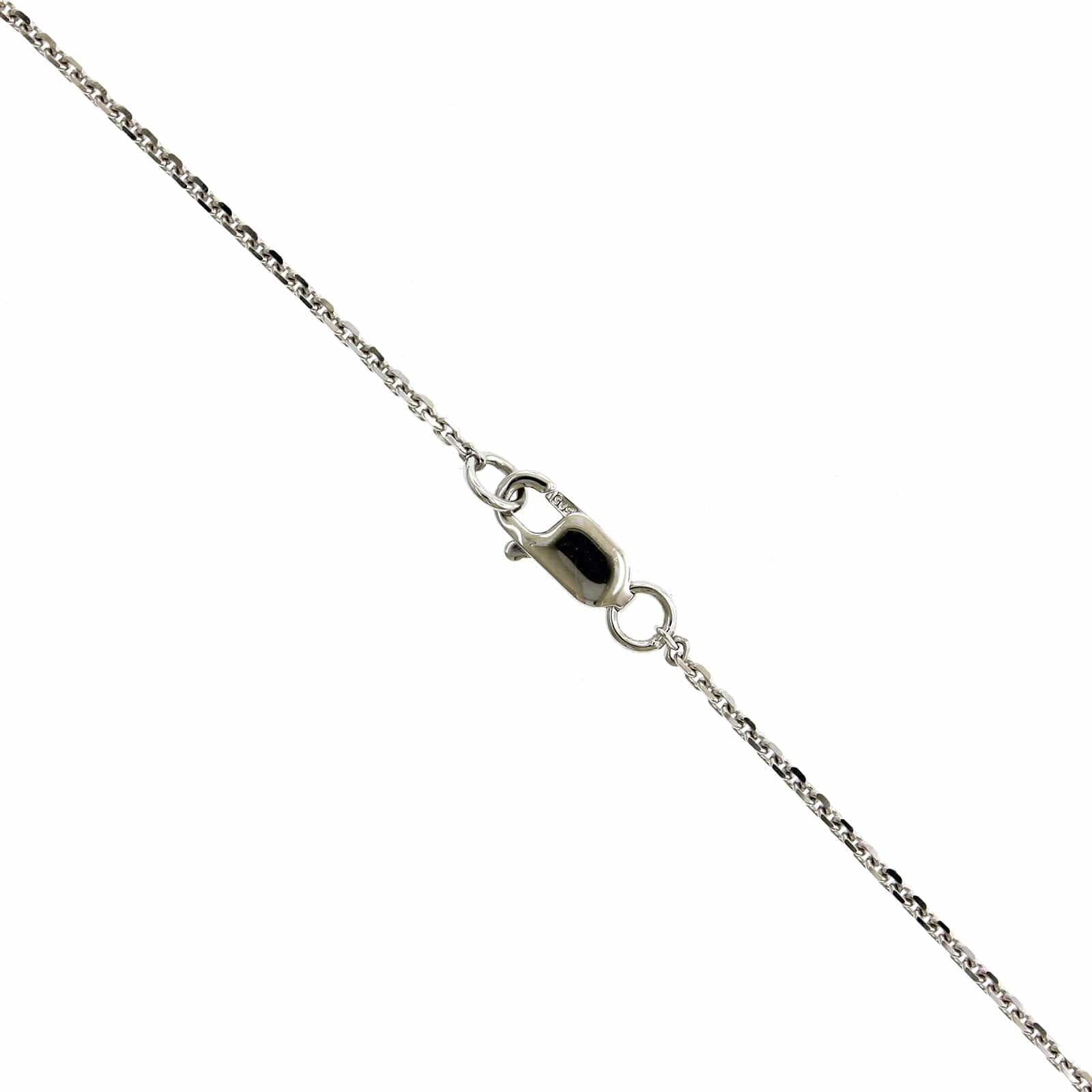 14K White Gold Cluster Diamond Heart Pendant - Image 3