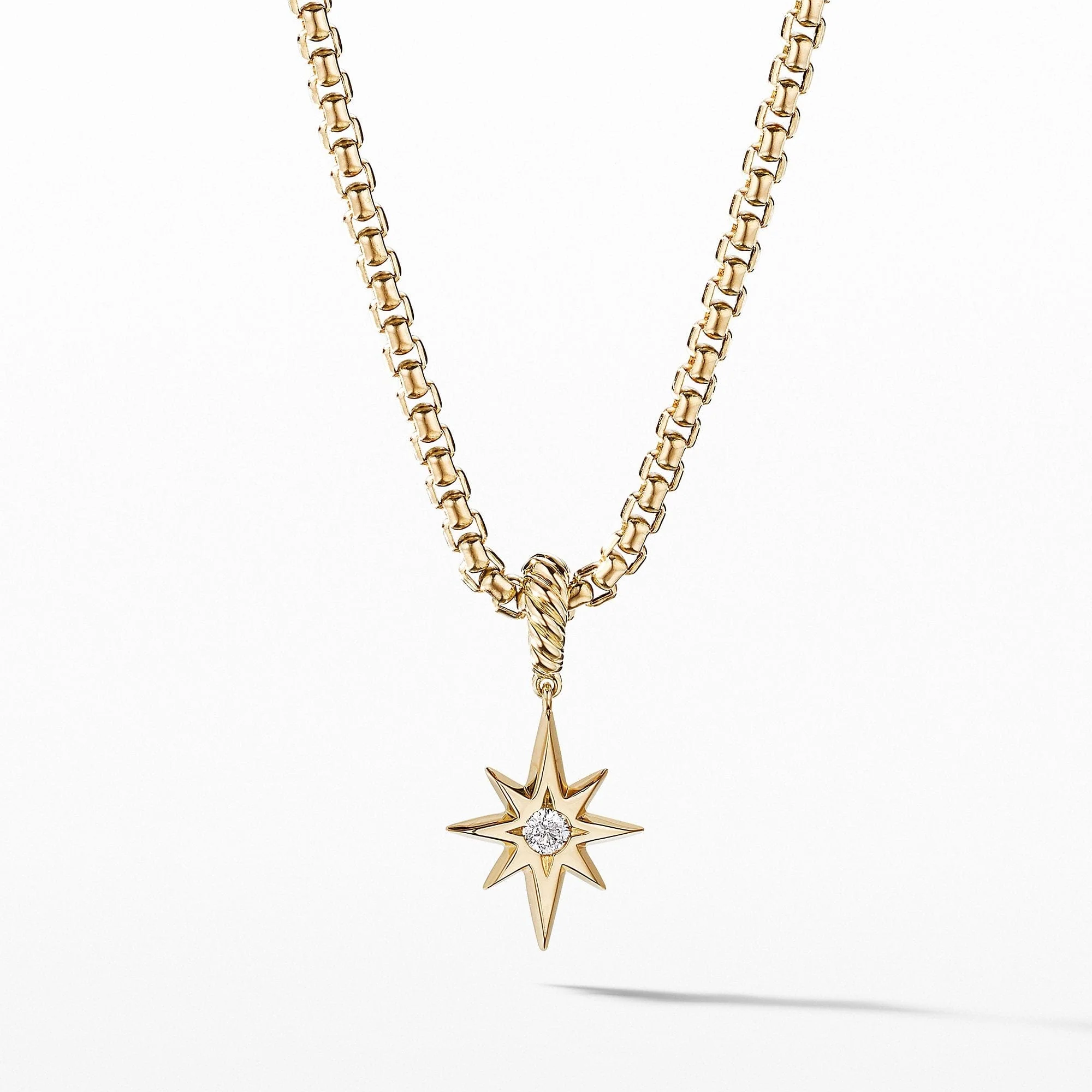 Cable Collectibles® North Star Birthstone Charm in 18K Yellow Gold with Diamond