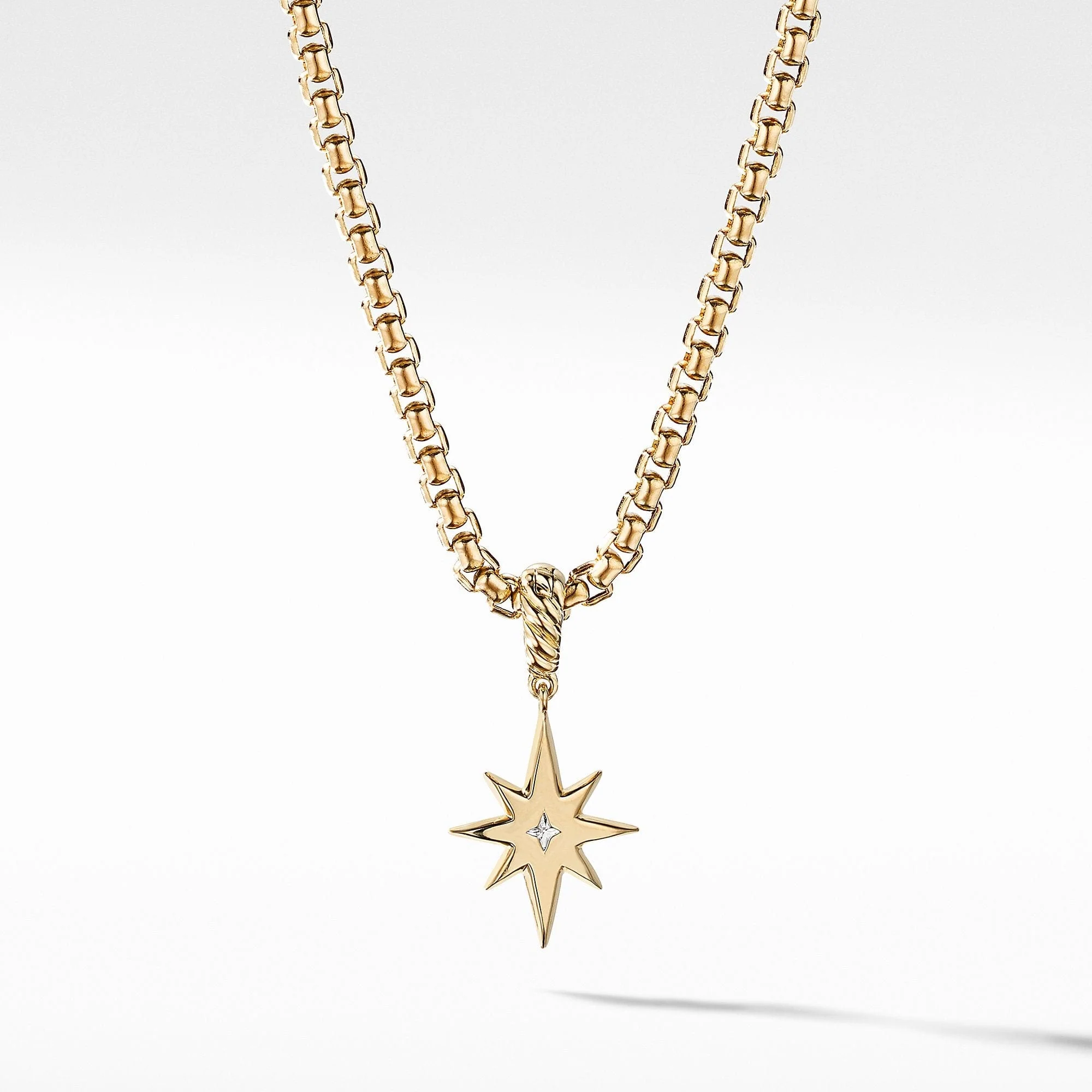 Cable Collectibles® North Star Birthstone Charm in 18K Yellow Gold with Diamond - Image 3