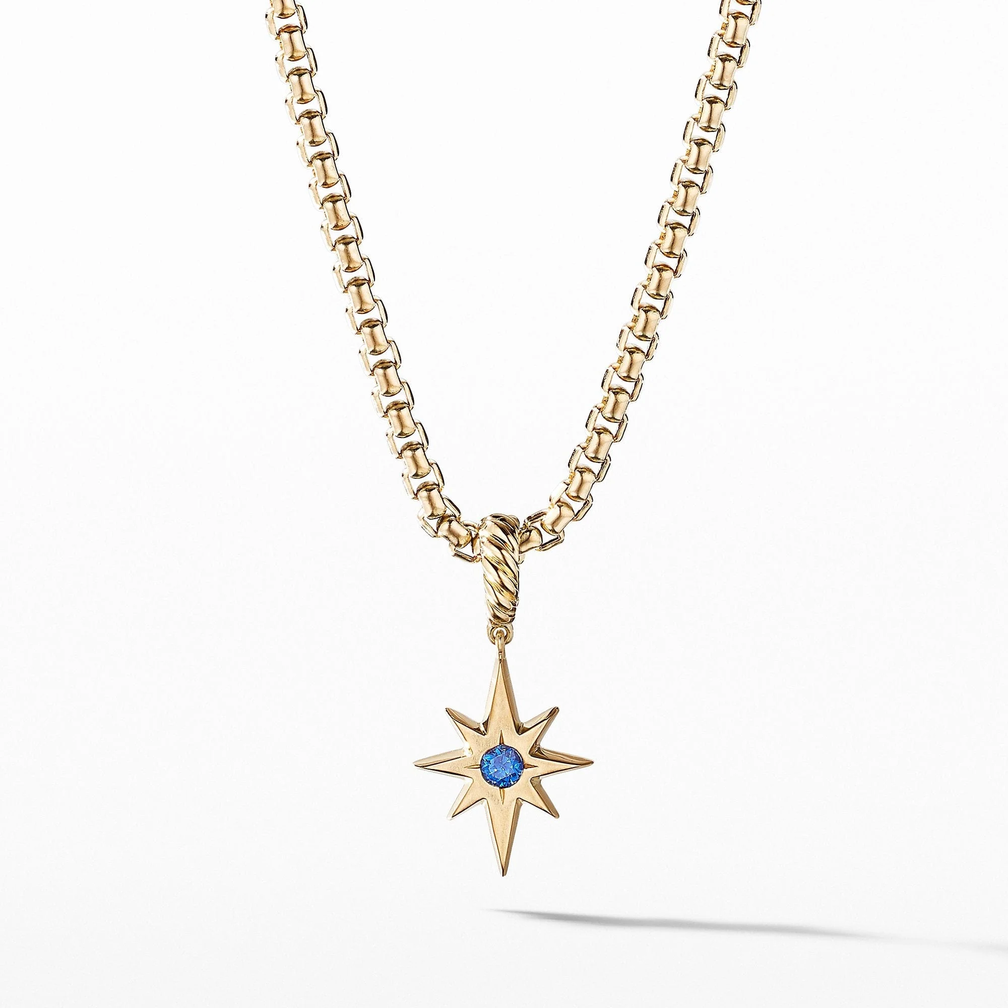 Cable Collectibles® North Star Birthstone Charm in 18K Yellow Gold with Sapphire