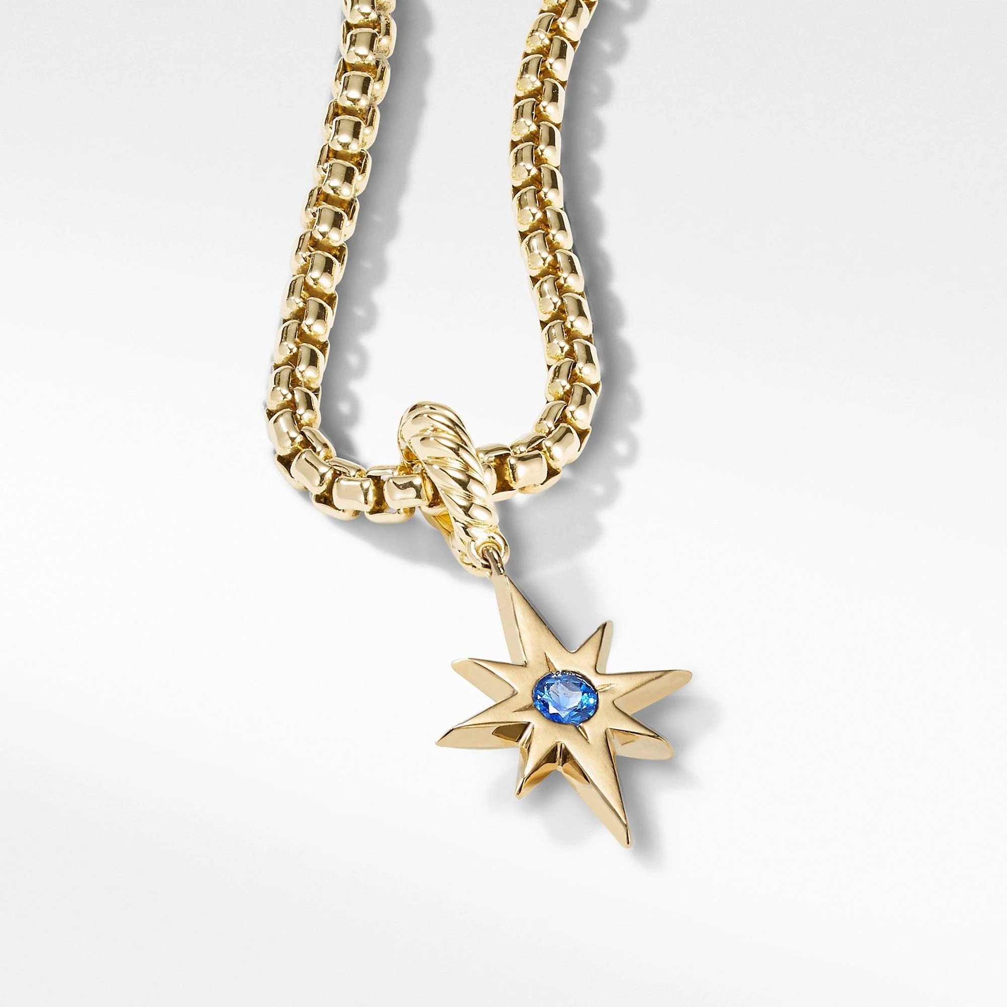 Cable Collectibles® North Star Birthstone Charm in 18K Yellow Gold with Sapphire - Image 3