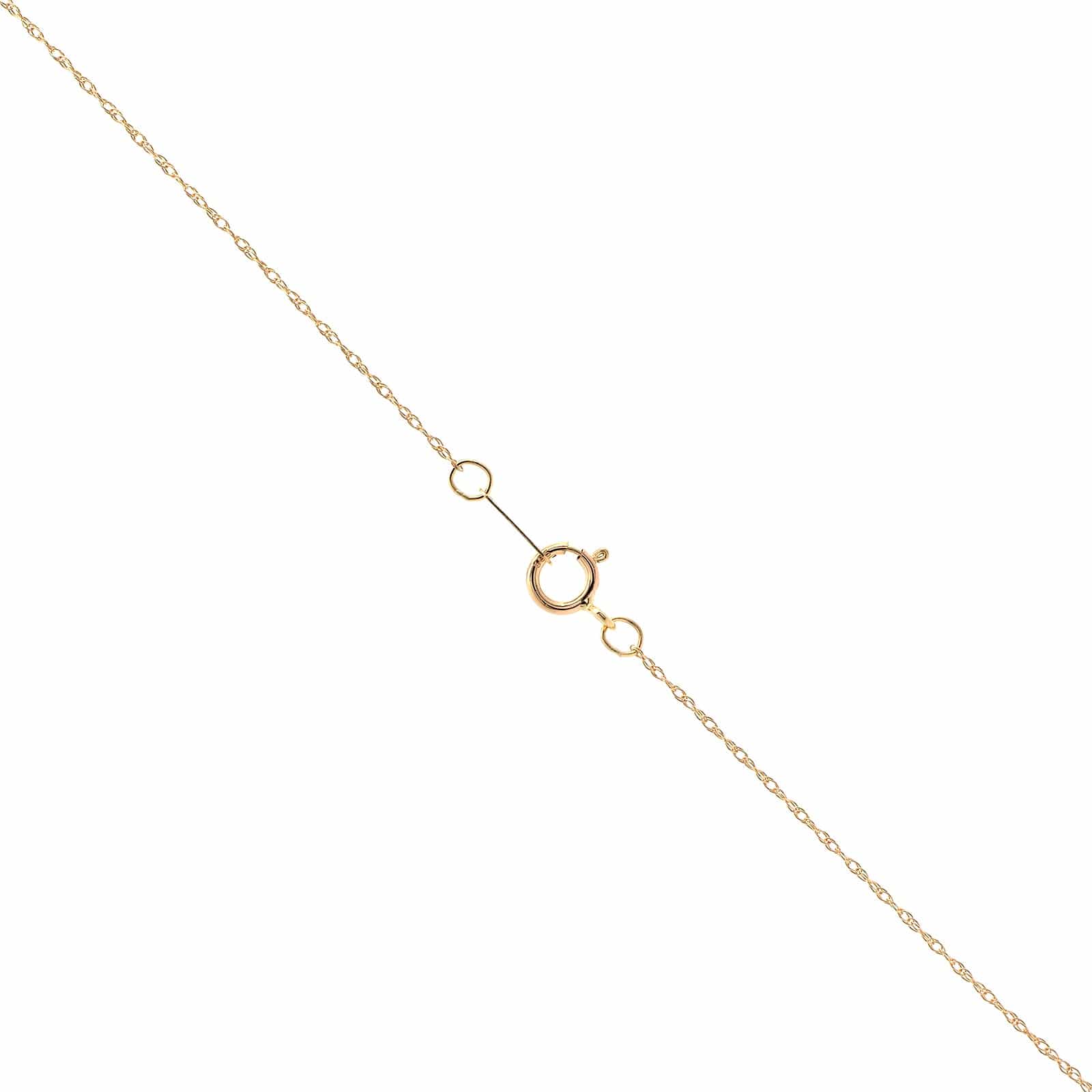 14K Yellow Gold Chai Pendant Necklace - Image 3