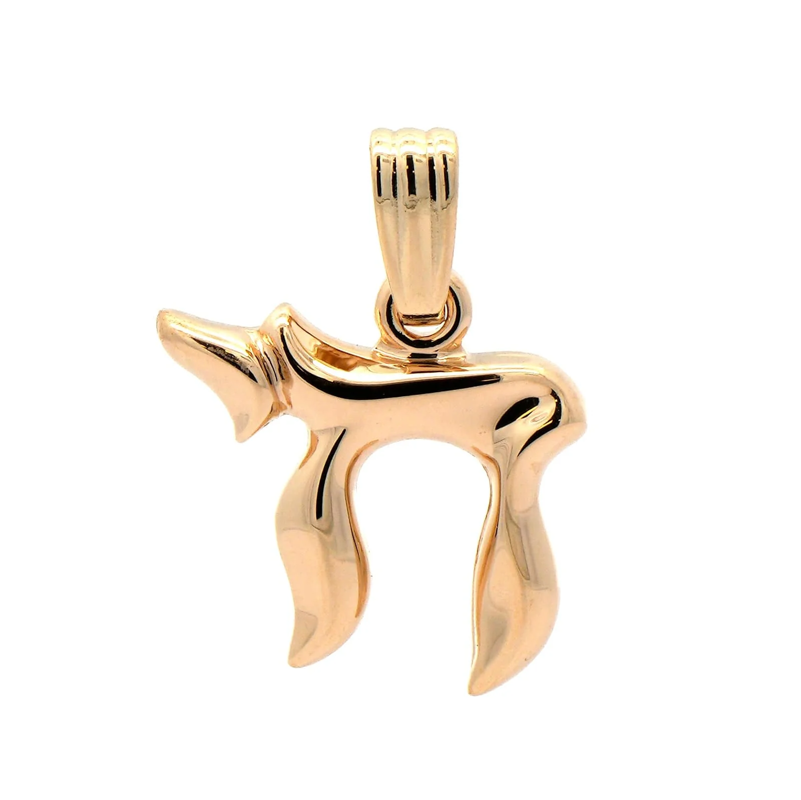 14K Yellow Gold Chai Pendant