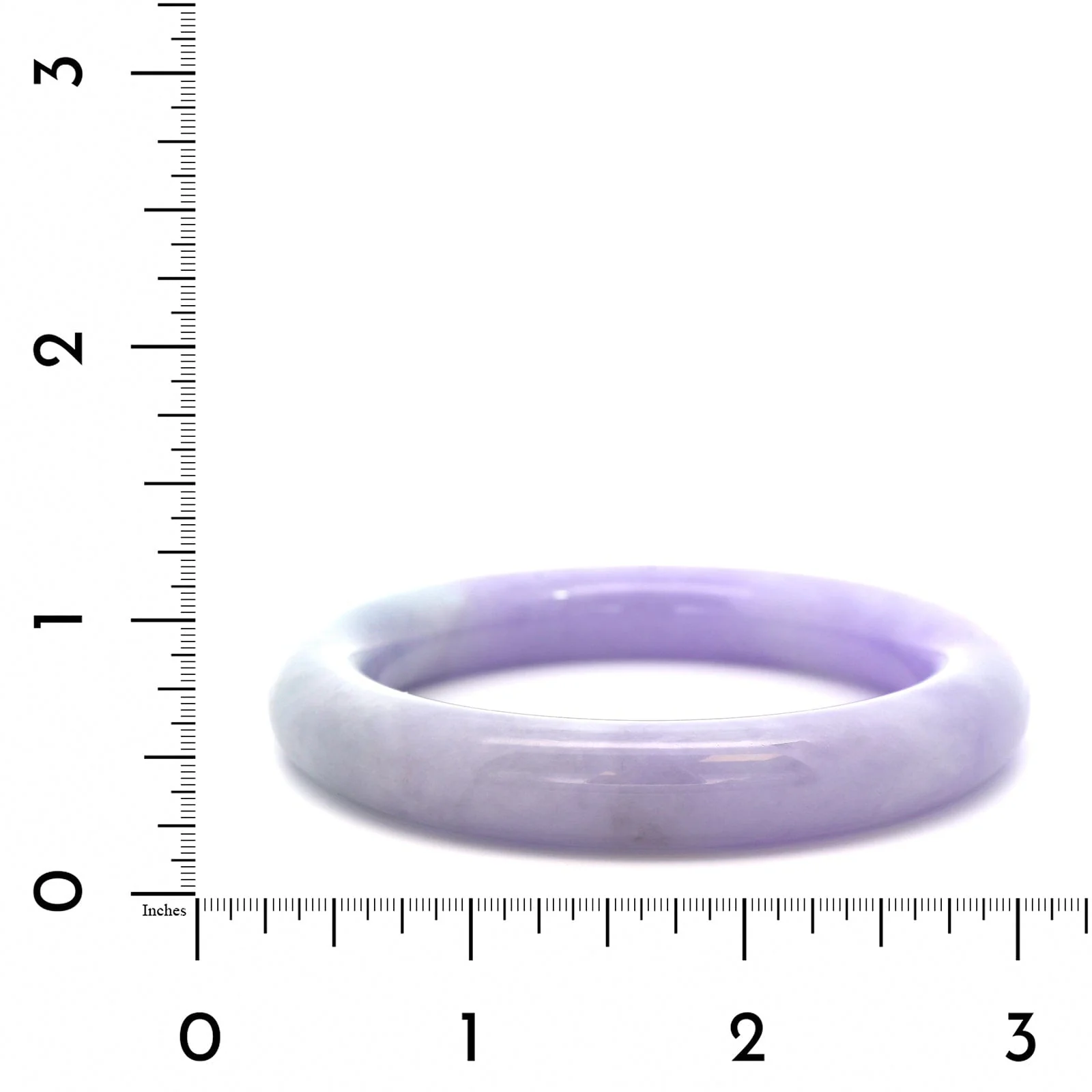 Green Lavender Jade Bangle Bracelet - Image 3