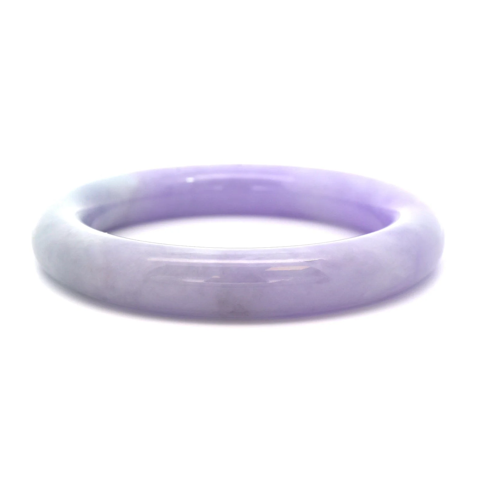 Green Lavender Jade Bangle Bracelet - Image 4