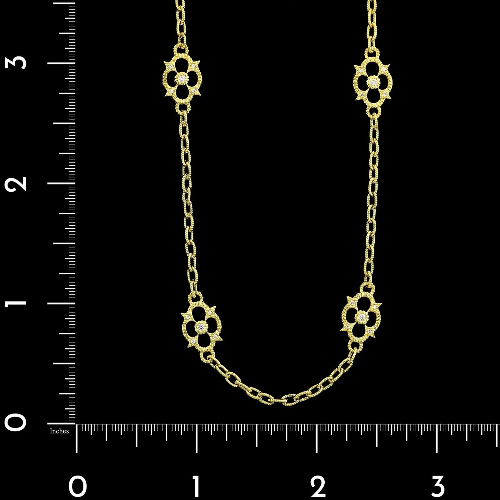 Judith Ripka 18K Yellow Gold Estate Diamond Necklace - Image 3