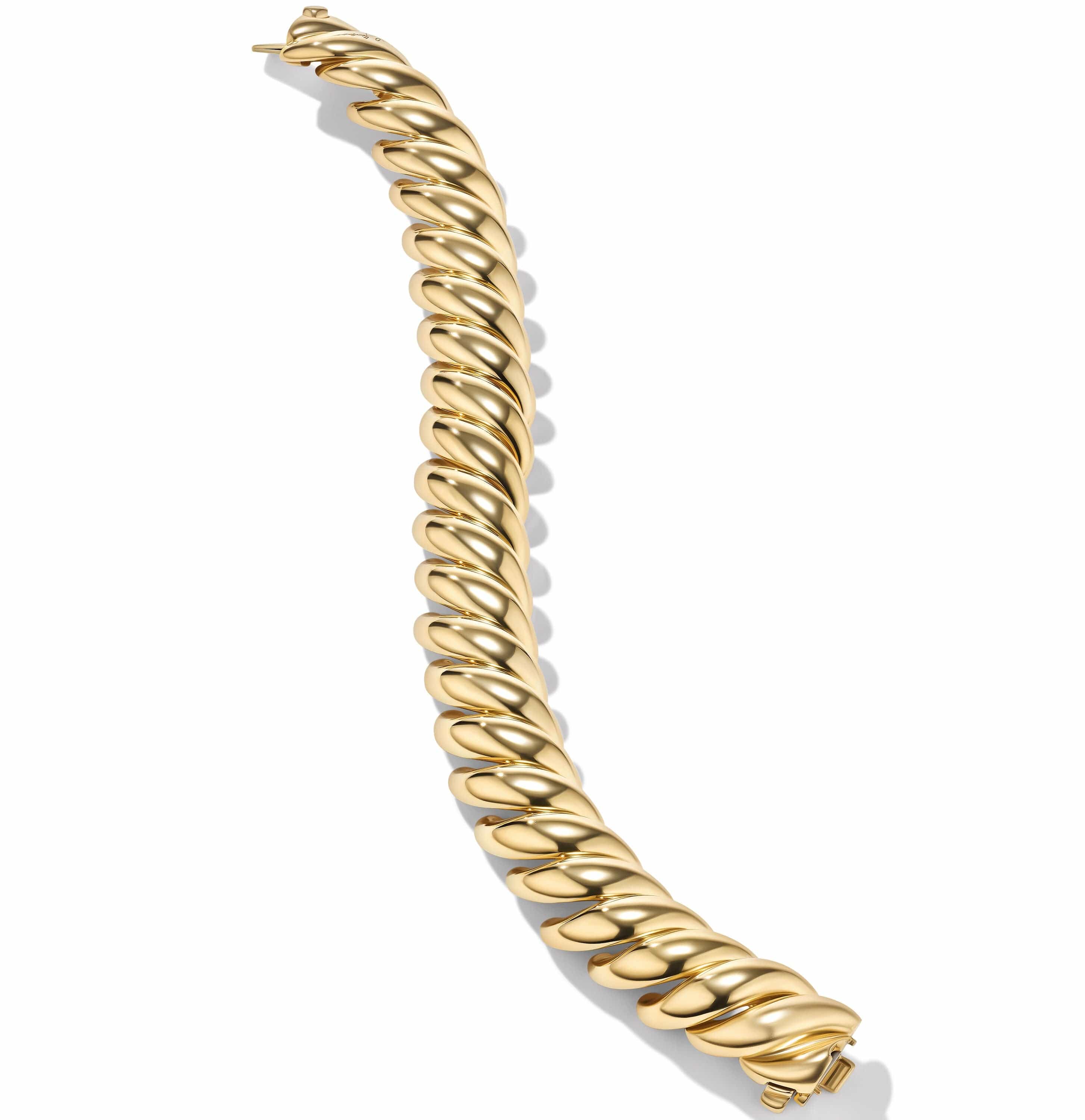 Sculpted Cable Bracelet in 18K Yellow Gold - Image 2