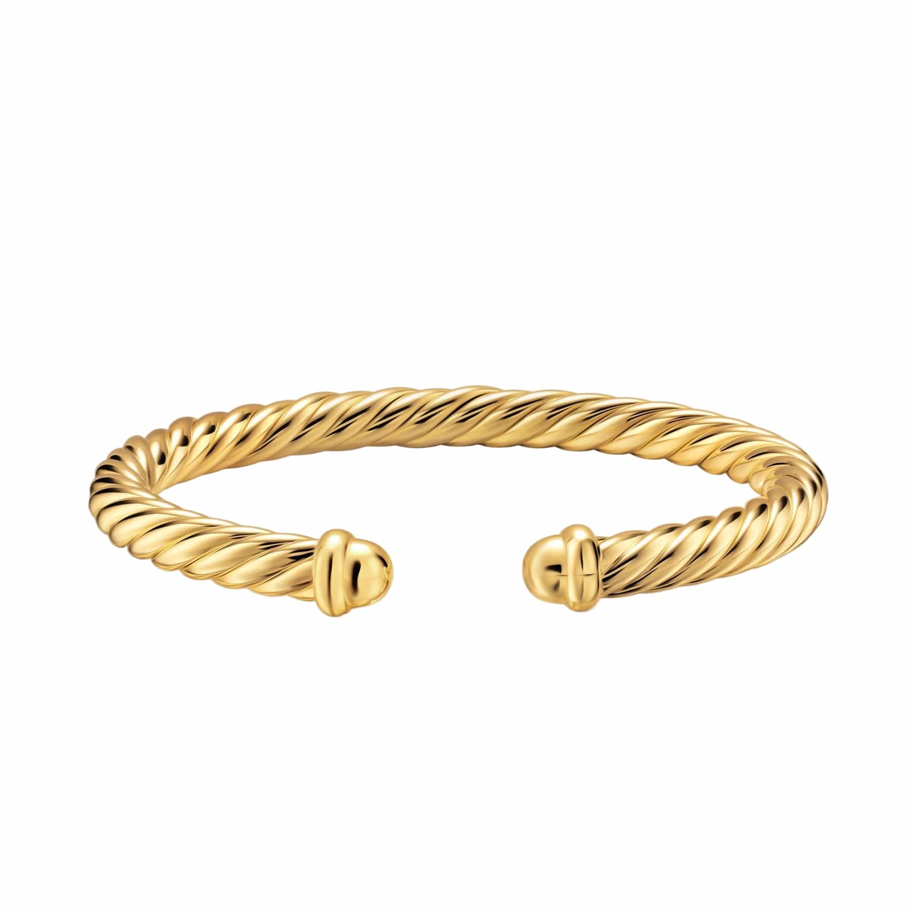 Cablespira® Flex Bracelet 18K Yellow Gold, 6mm - Image 4