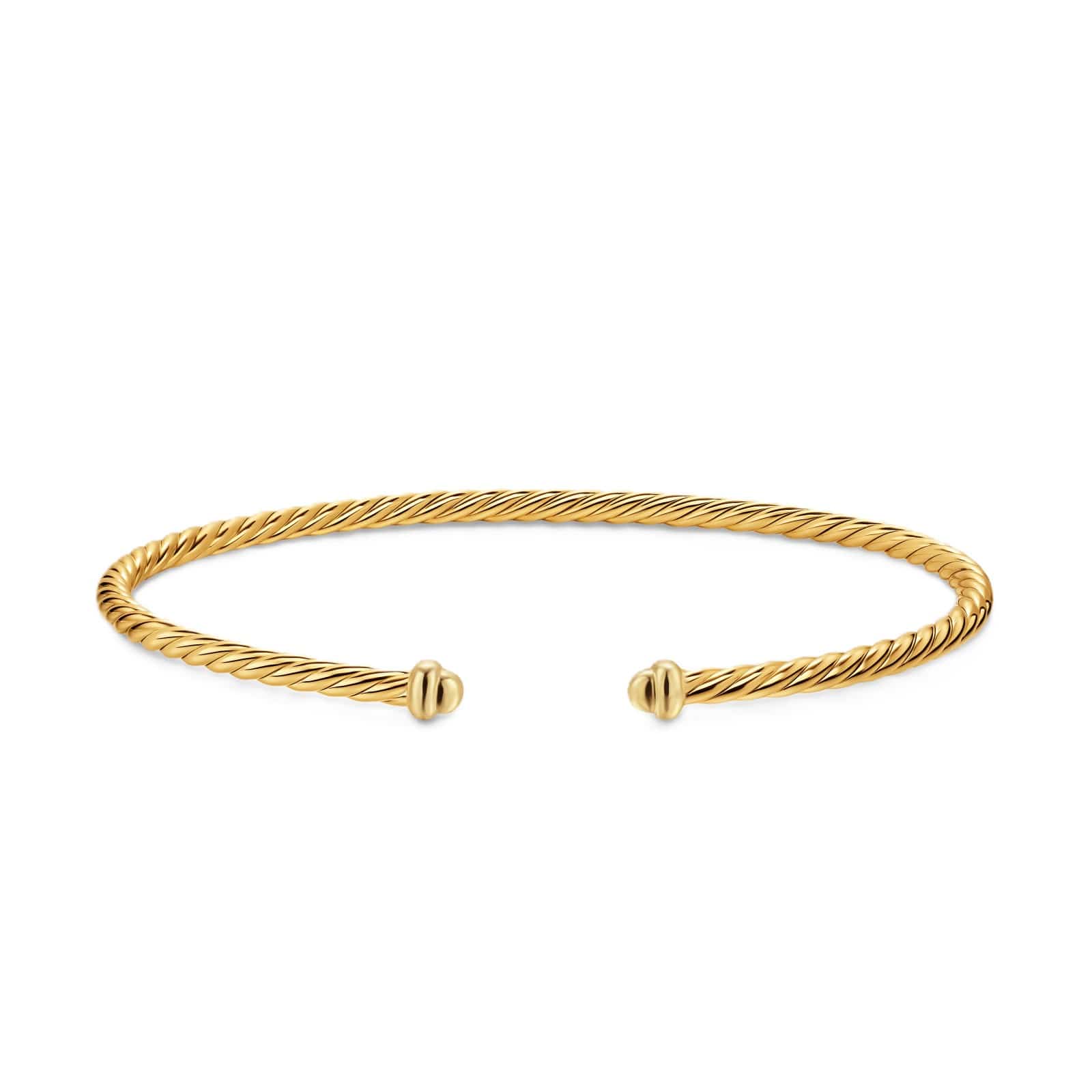 Micro Cablespira® Flex Bracelet 18K Yellow Gold, 2.6mm