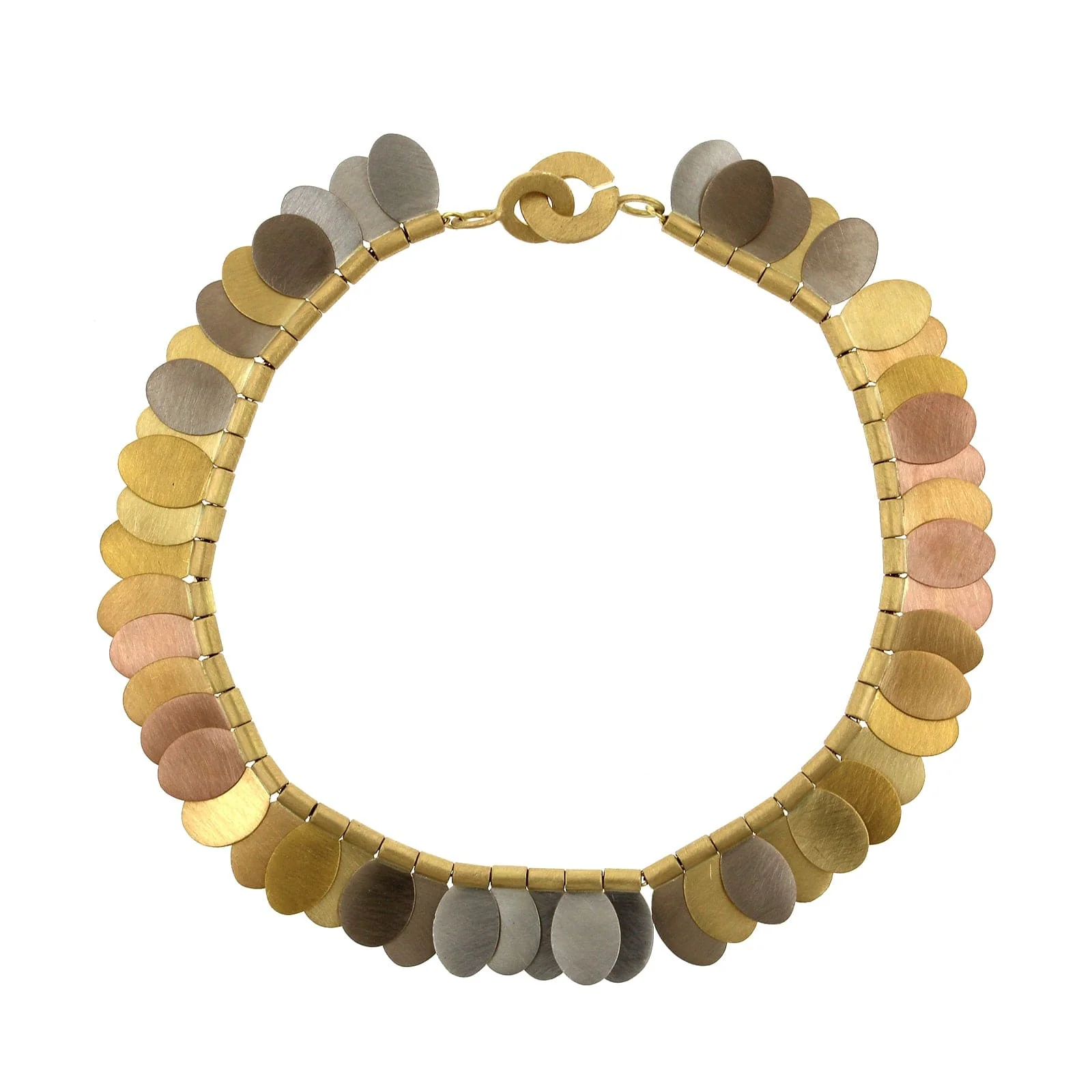 18K Tri-Color Gold and Platinum Songbird Bracelet - Image 5