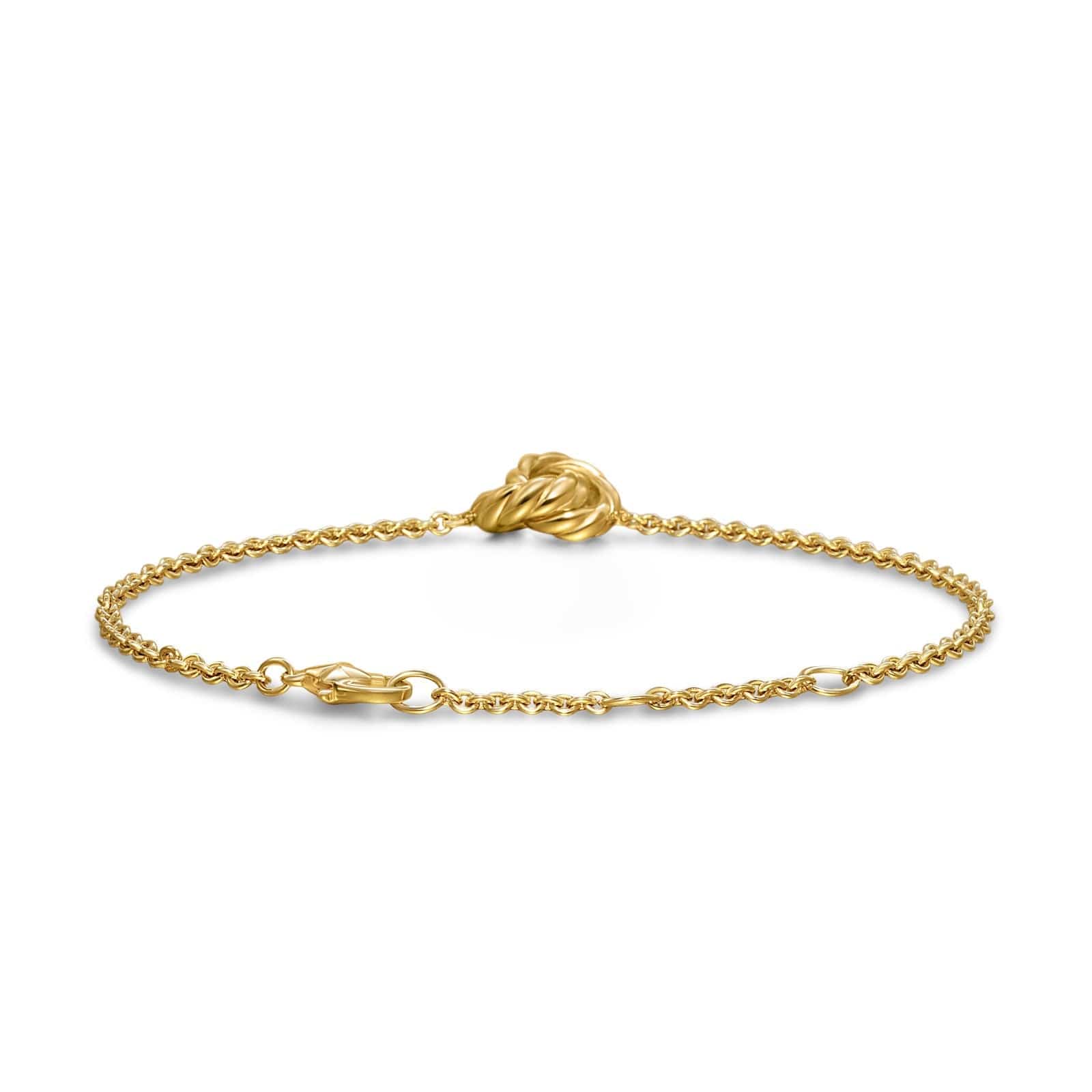 Sculpted Cable Chain Bracelet 18K Yellow Gold, 8mm - Image 3
