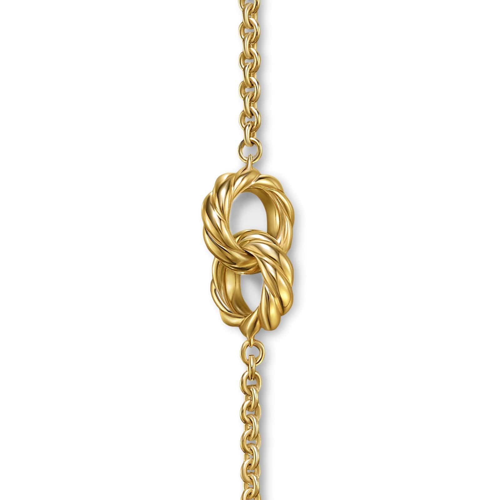 Sculpted Cable Chain Bracelet 18K Yellow Gold, 8mm - Image 4