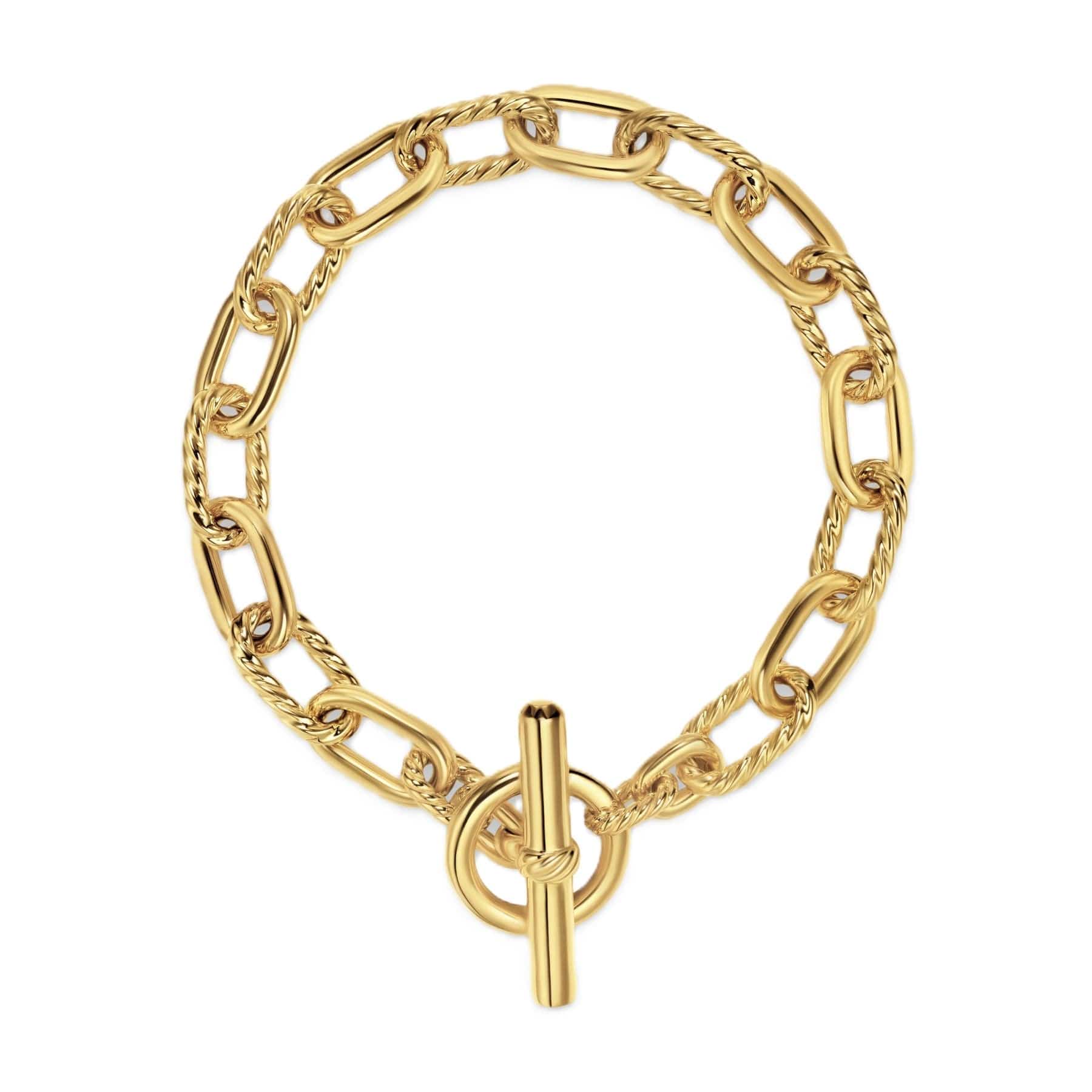 DY Madison® Toggle Chain Bracelet 18K Yellow Gold, 8.5mm - Image 2