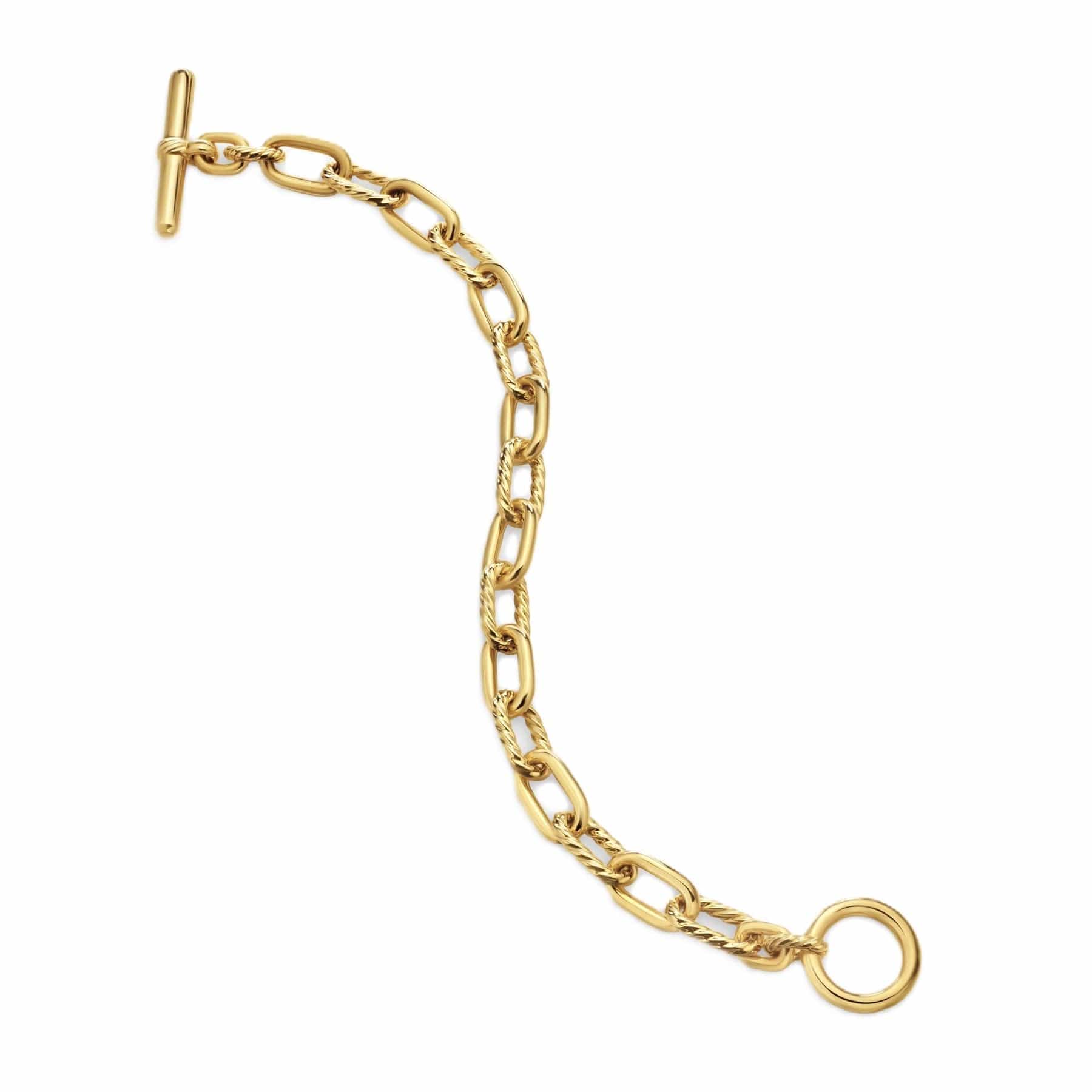 DY Madison® Toggle Chain Bracelet 18K Yellow Gold, 8.5mm - Image 3