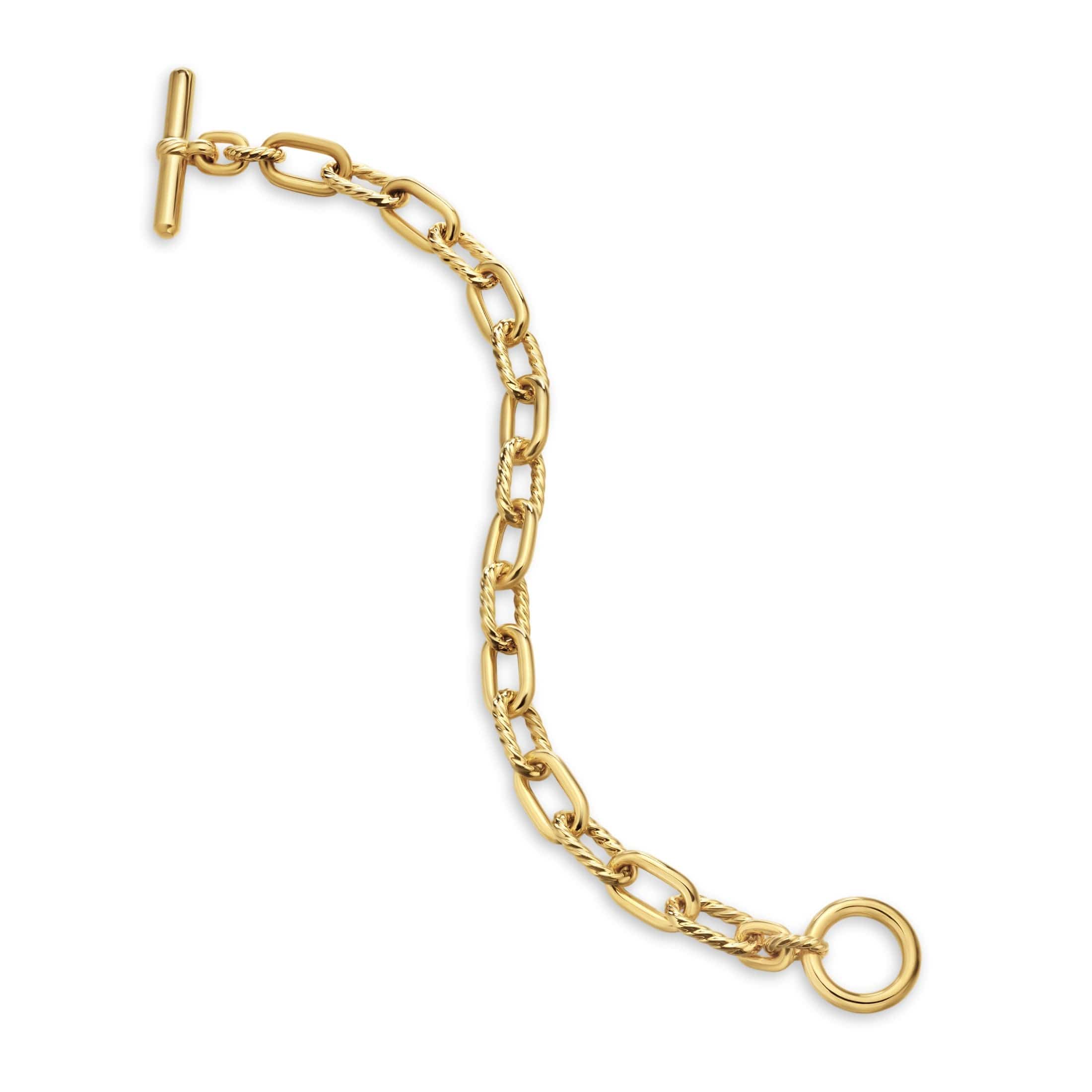DY Madison® Toggle Chain Bracelet 18K Yellow Gold, 8.5mm - Image 3